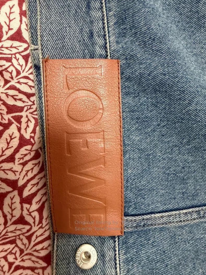 Loewe Loewe FW23 Logo Letter Embroidered Casual Denim Jacket, Me Size US S / EU 44-46 / 1 - 7 Thumbnail