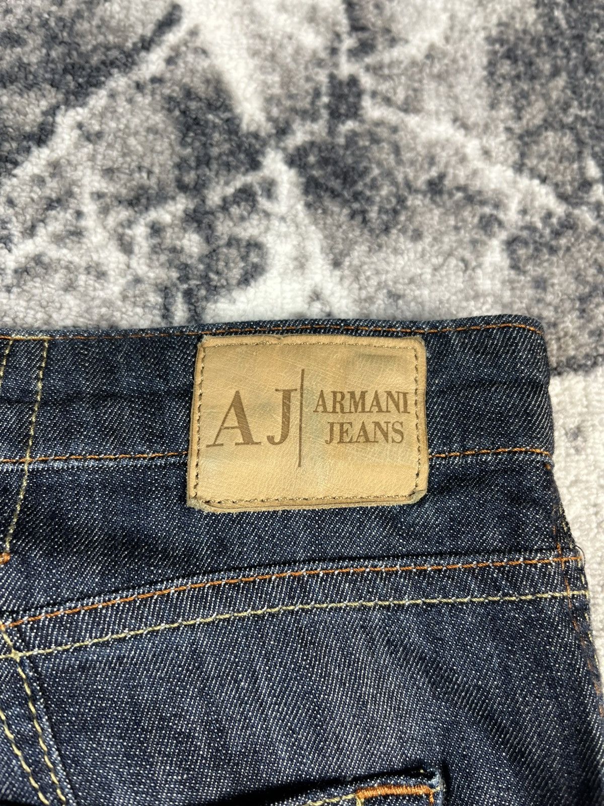 Armani Armani Jeans AJ Metal Logo Indigo Denim Jeans Size US 30 / EU 46 - 14 Thumbnail