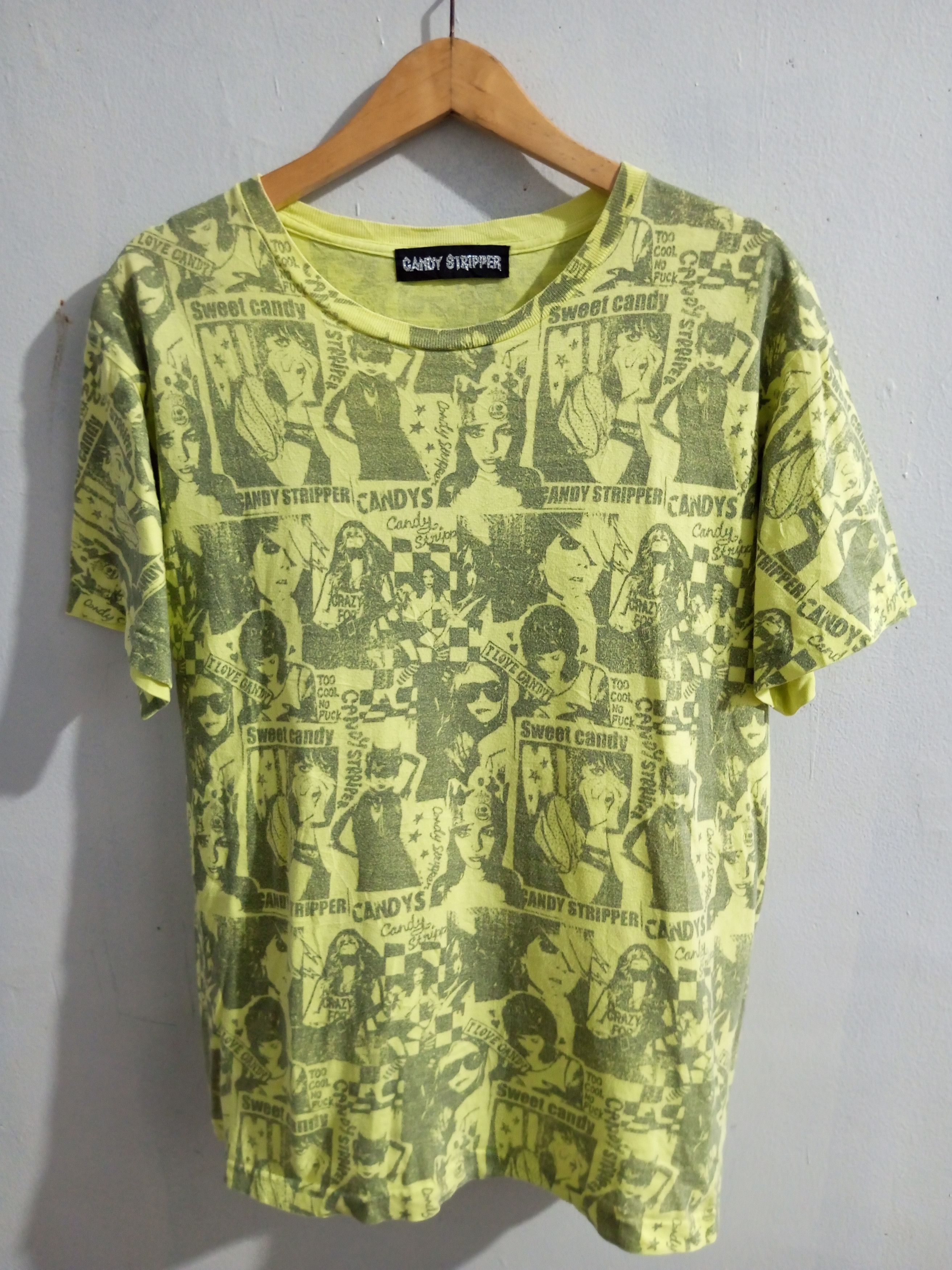 Hysteric Glamour Vintage Candy stripper full print tee Size US M / EU 48-50 / 2 - 1 Thumbnail