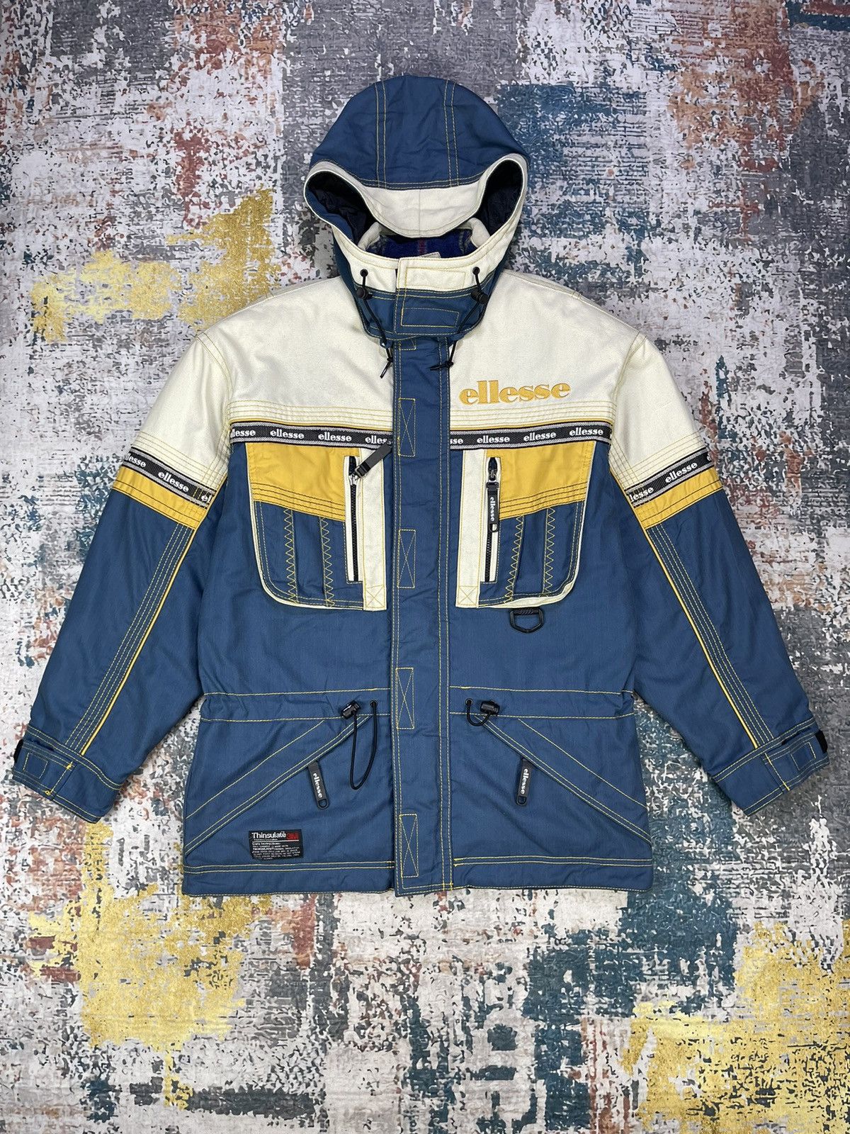 Ellesse Vintage Ellesse Thinsulate 3M Thermal Parka Jackets Size US L / EU 52-54 / 3 - 1 Thumbnail