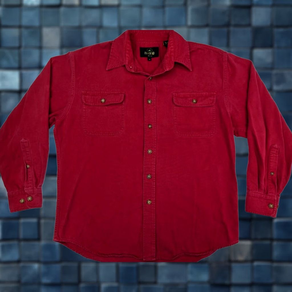 Vintage Vintage RedHead Shirt Adult Medium Red Chamois Flannel Outdoor Button Up Mens Size US M / EU 48-50 / 2 - 1 Thumbnail