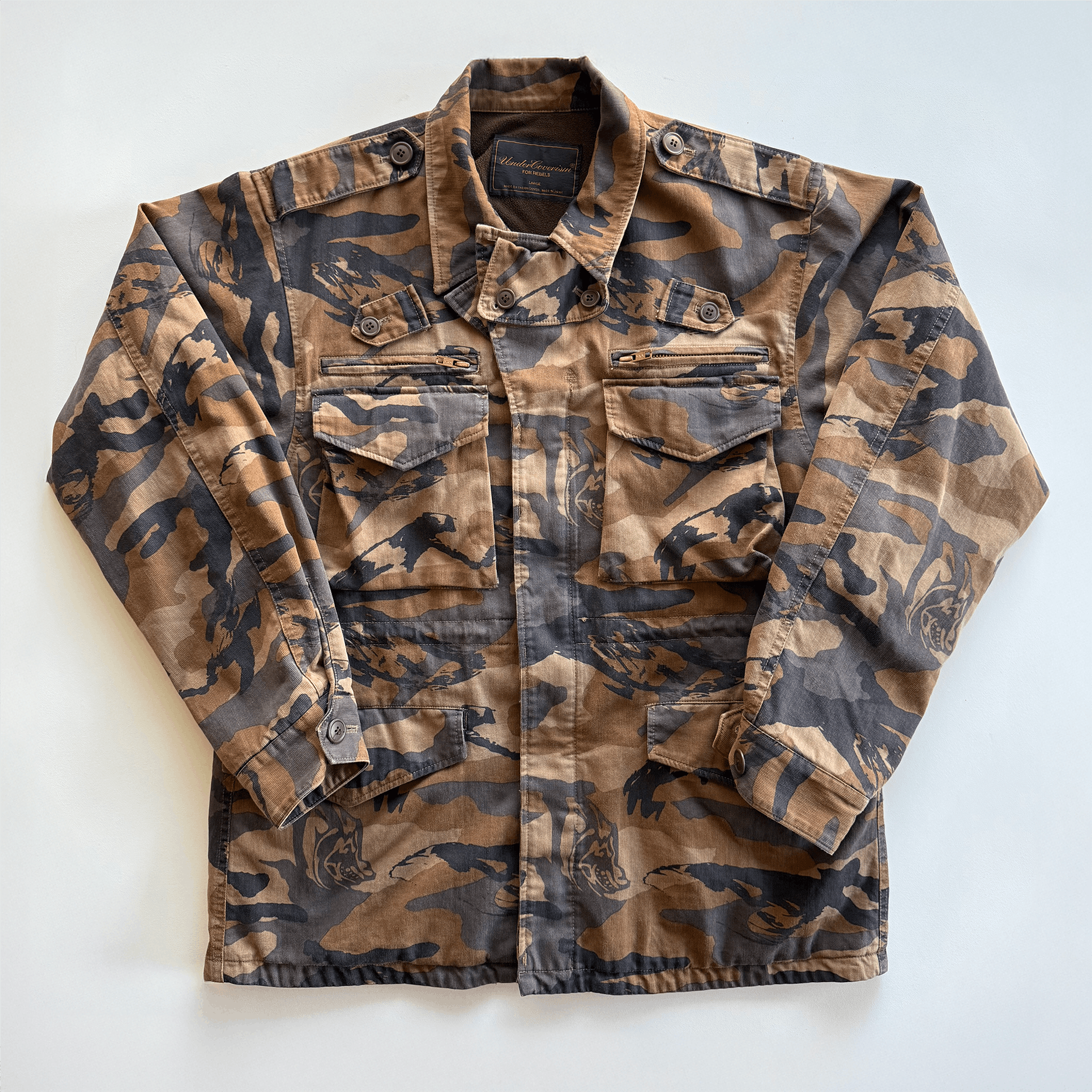 Undercover AW03 Paper Doll Bush Laden Camo Tactical Field Jacket Size US L / EU 52-54 / 3 - 2 Thumbnail