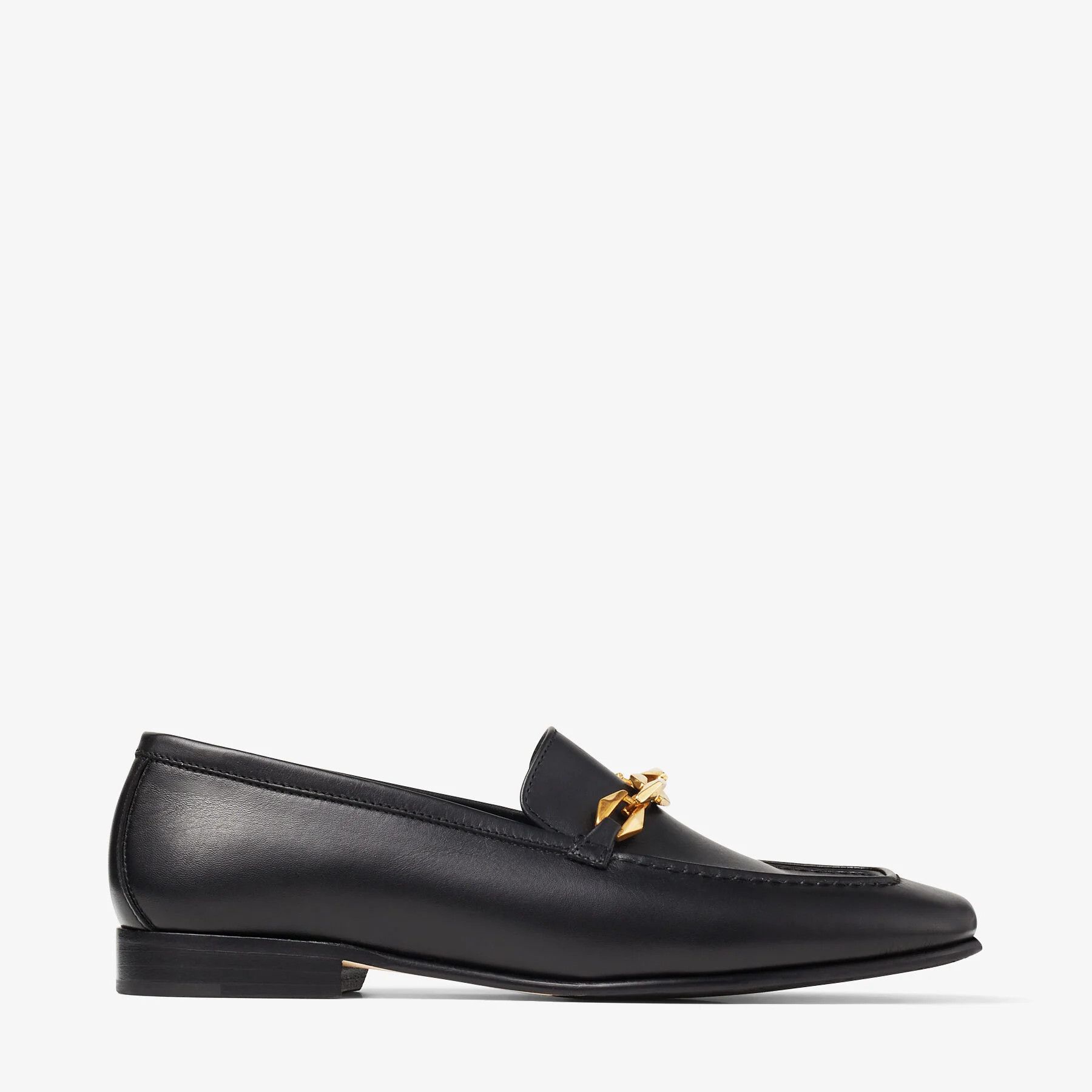Jimmy Choo o1s22i1n1024 Tilda Loafers in Black Size US 7 / IT 37 - 1 Thumbnail