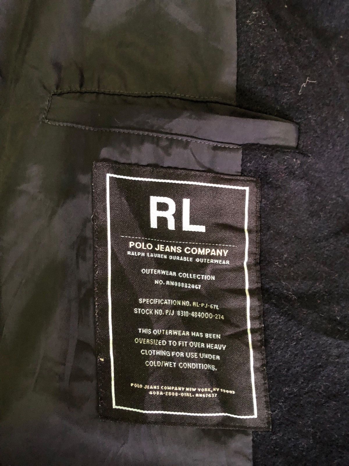 Lauren Ralph Lauren × Polo Ralph Lauren Polo Ralph Lauren Jeans Black Durable Double Brested Jacket Size US L / EU 52-54 / 3 - 10 Thumbnail