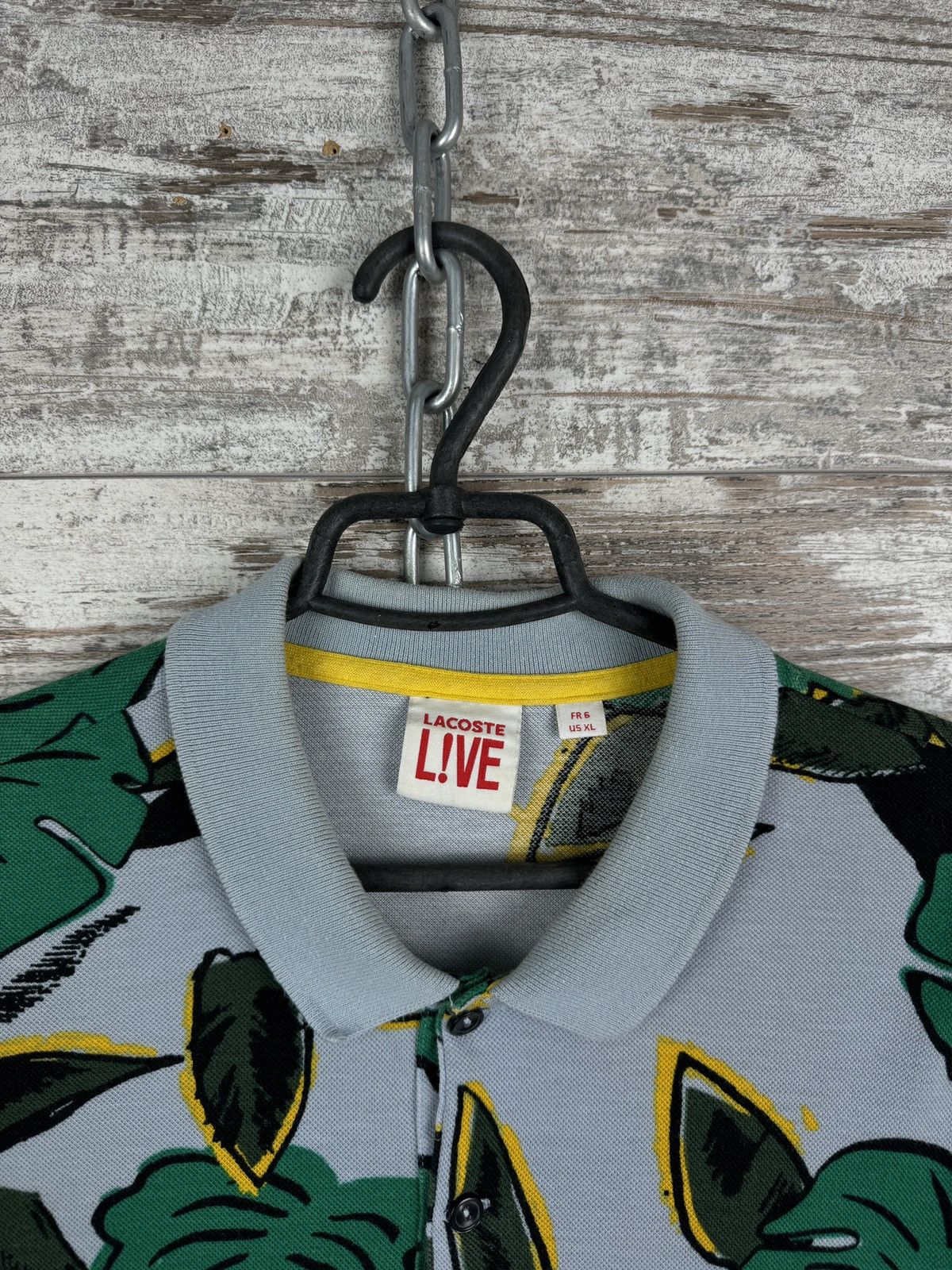 Lacoste × Vintage Mens Vintage Lacoste Live Polos luxury T-shirt tee art Size US XL / EU 56 / 4 - 5 Thumbnail