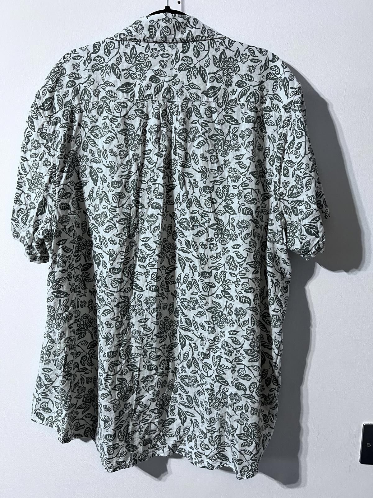 Lucky Brand Lucky Brand Floral Short Sleeve Shirt XL Linen Blend Size US XL / EU 56 / 4 - 5 Thumbnail