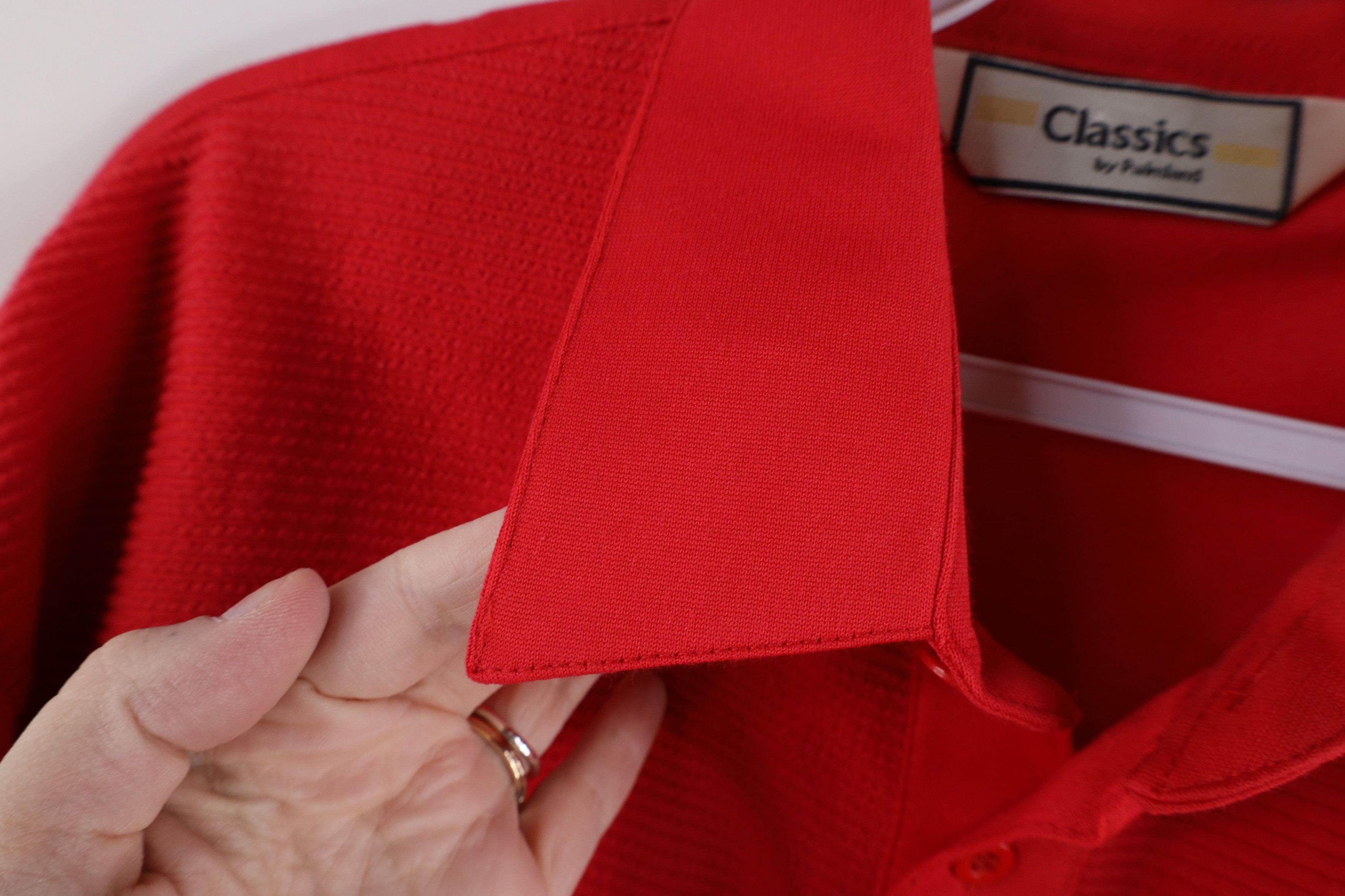 Vintage Vintage 90s Streetwear Collared Pullover Polo Shirt Red Size US M / EU 48-50 / 2 - 7 Thumbnail