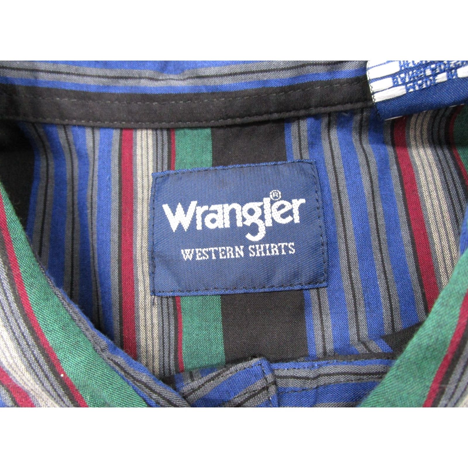 Wrangler VTG Wrangler Mens Vertical Striped Western Pearl Snap Brushpopper XL Shirt Multicolor 90s Mens Size US XL / EU 56 / 4 - 2 Thumbnail