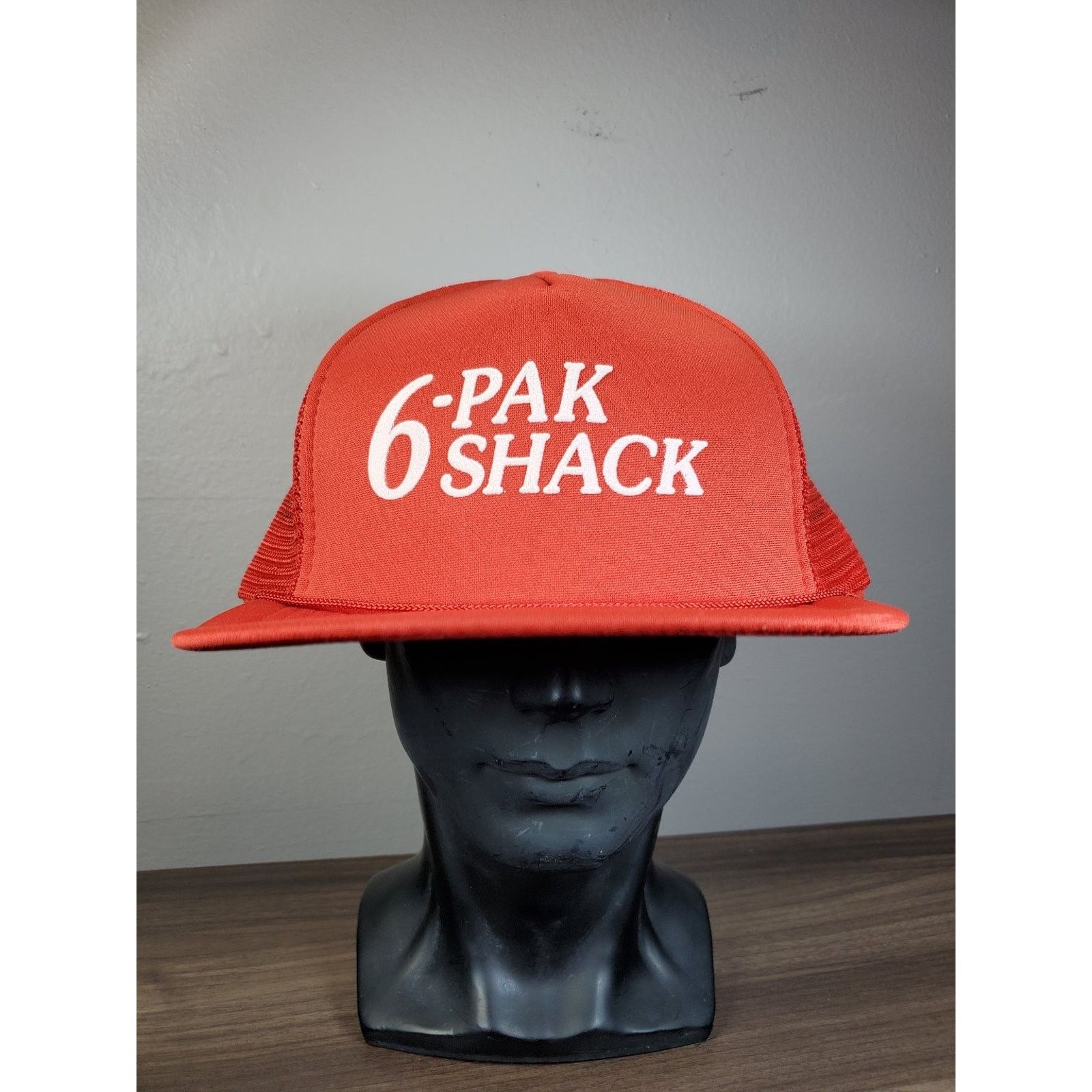 Vintage 6-Pak Shack Trucker Hat Snapback Cap Beer Store Local Ad Size ONE SIZE - 3 Thumbnail
