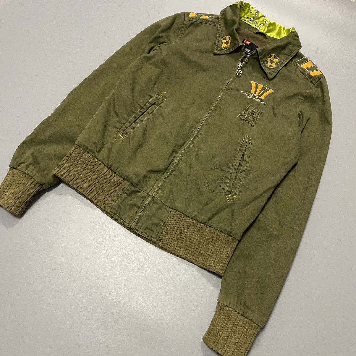 Diesel × Vintage Diesel Y2K Vintage Women’s Jacket S Crazy Design Retro Style Size S / US 4 / IT 40 - 2 Thumbnail