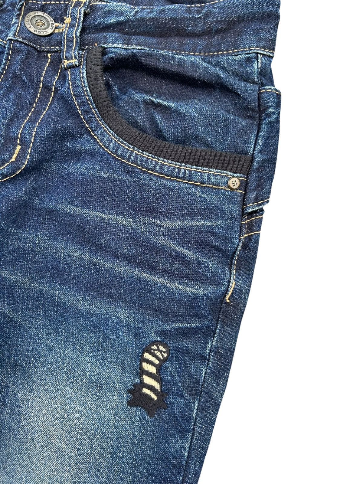 Kapital YOSHITOMO NARA LOLITA EXOTIC DISTRESSED DENIM JEANS Size US 29 - 6 Thumbnail