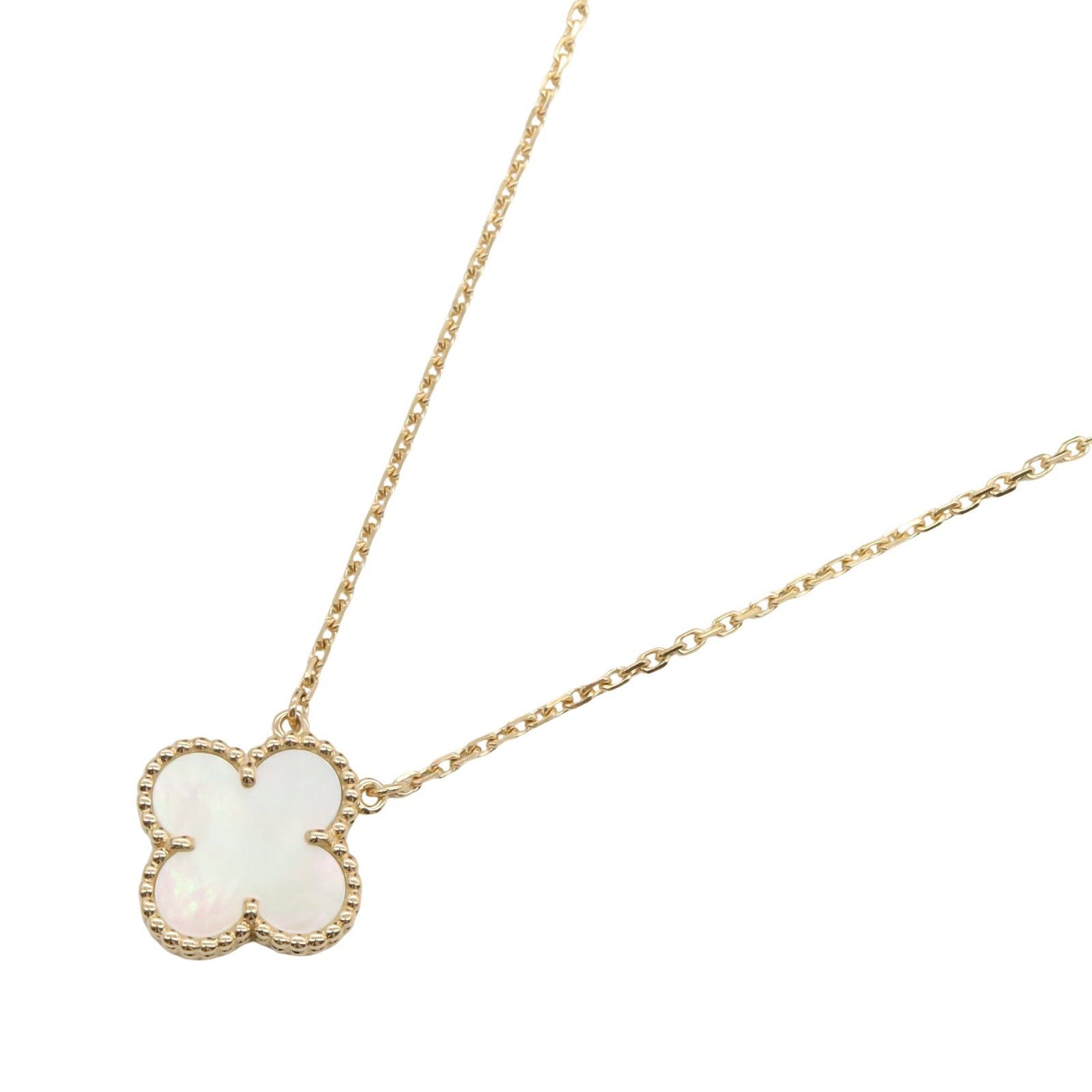 Van Cleef & Arpels Van Cleef Arpels Alhambra Necklace Mother Of Pearl K18 (Yellow Gold) White Size ONE SIZE - 1 Thumbnail
