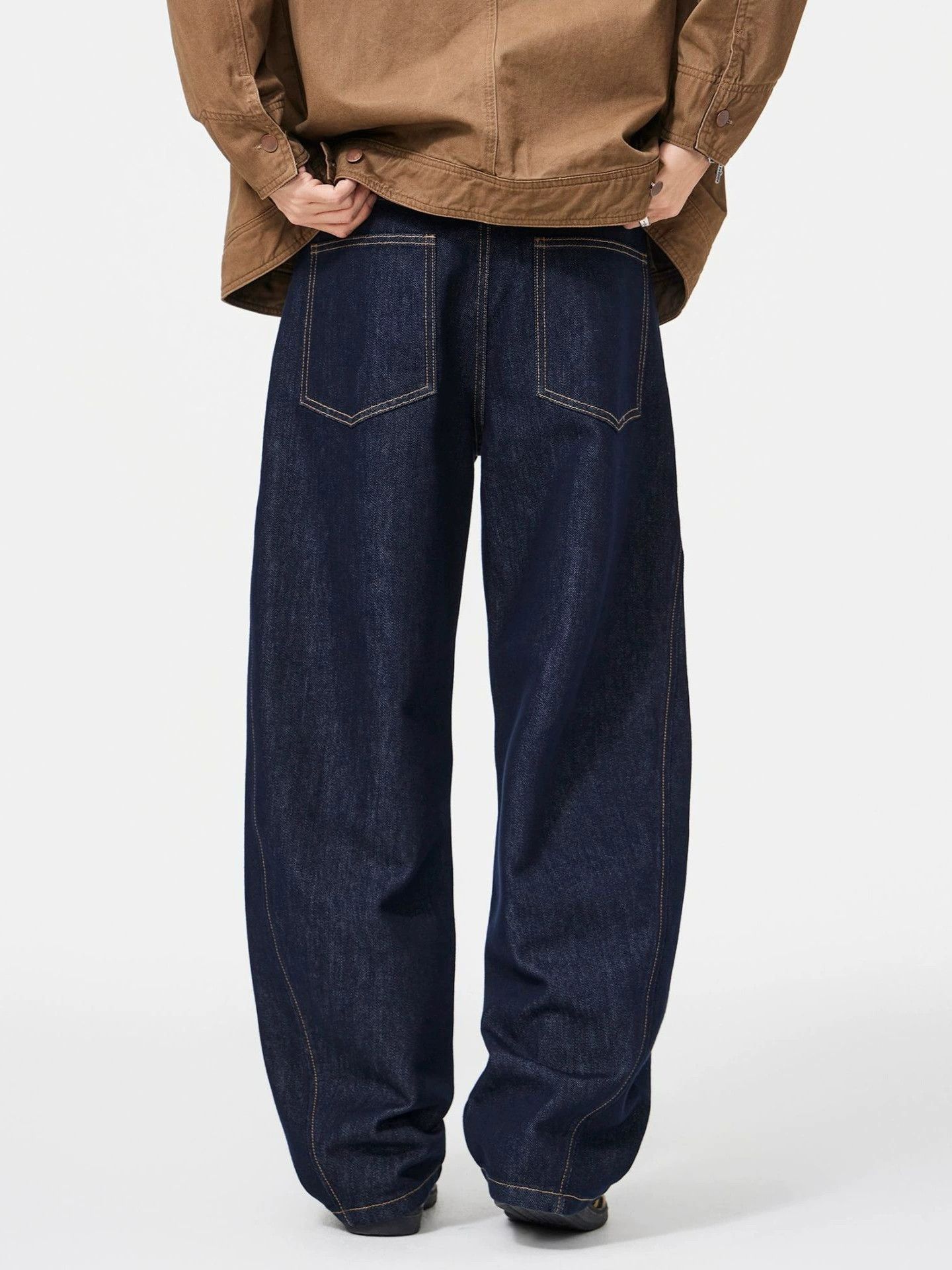 Japanese Brand American Cleanfit loose straight men's retro curved jeans Size US 32 / EU 48 - 4 Thumbnail