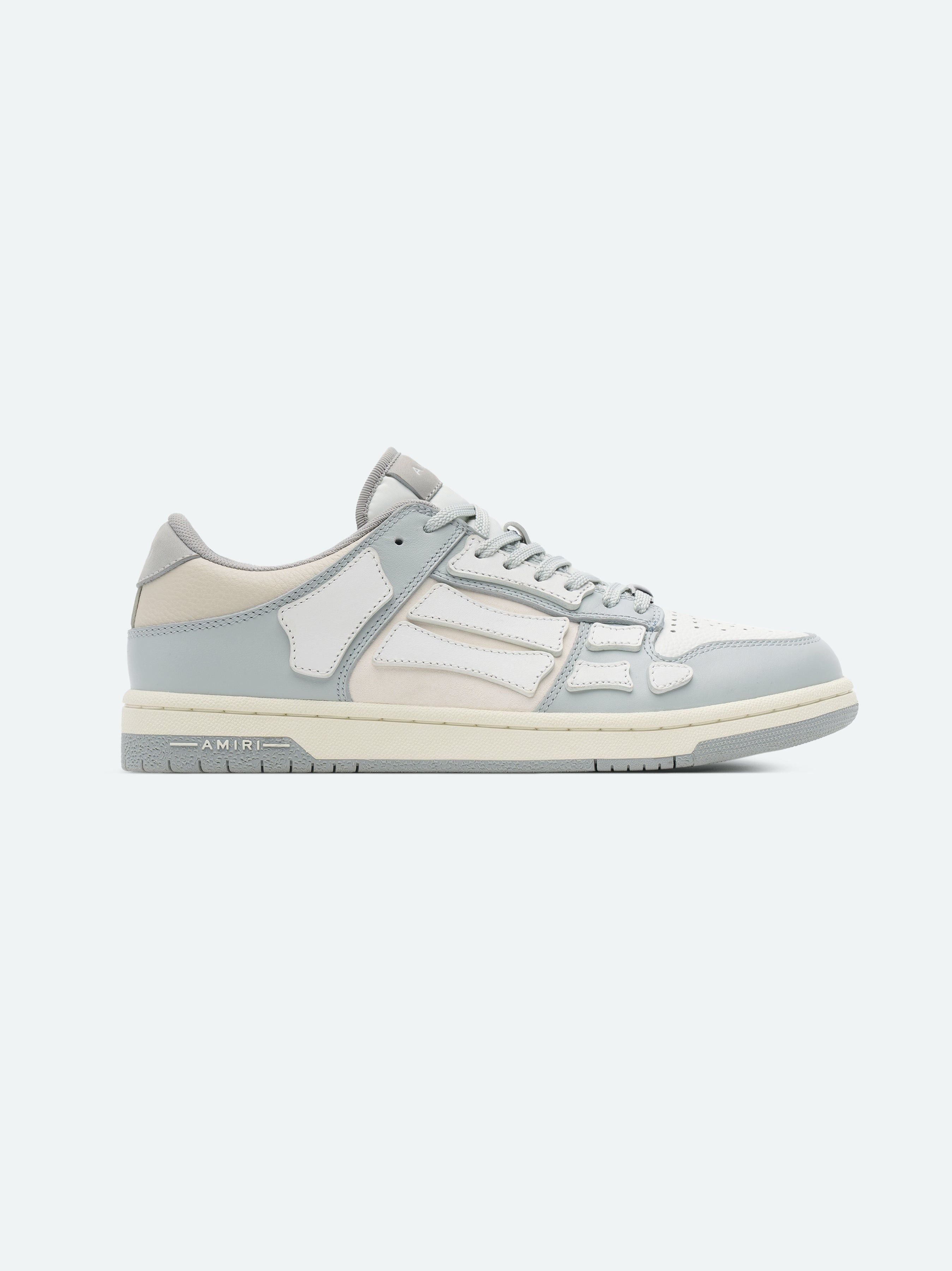 Amiri o1s1wg110325 Skelton Low-Top Sneakers in White/Light Blue Size US 10 / EU 43 - 1 Thumbnail