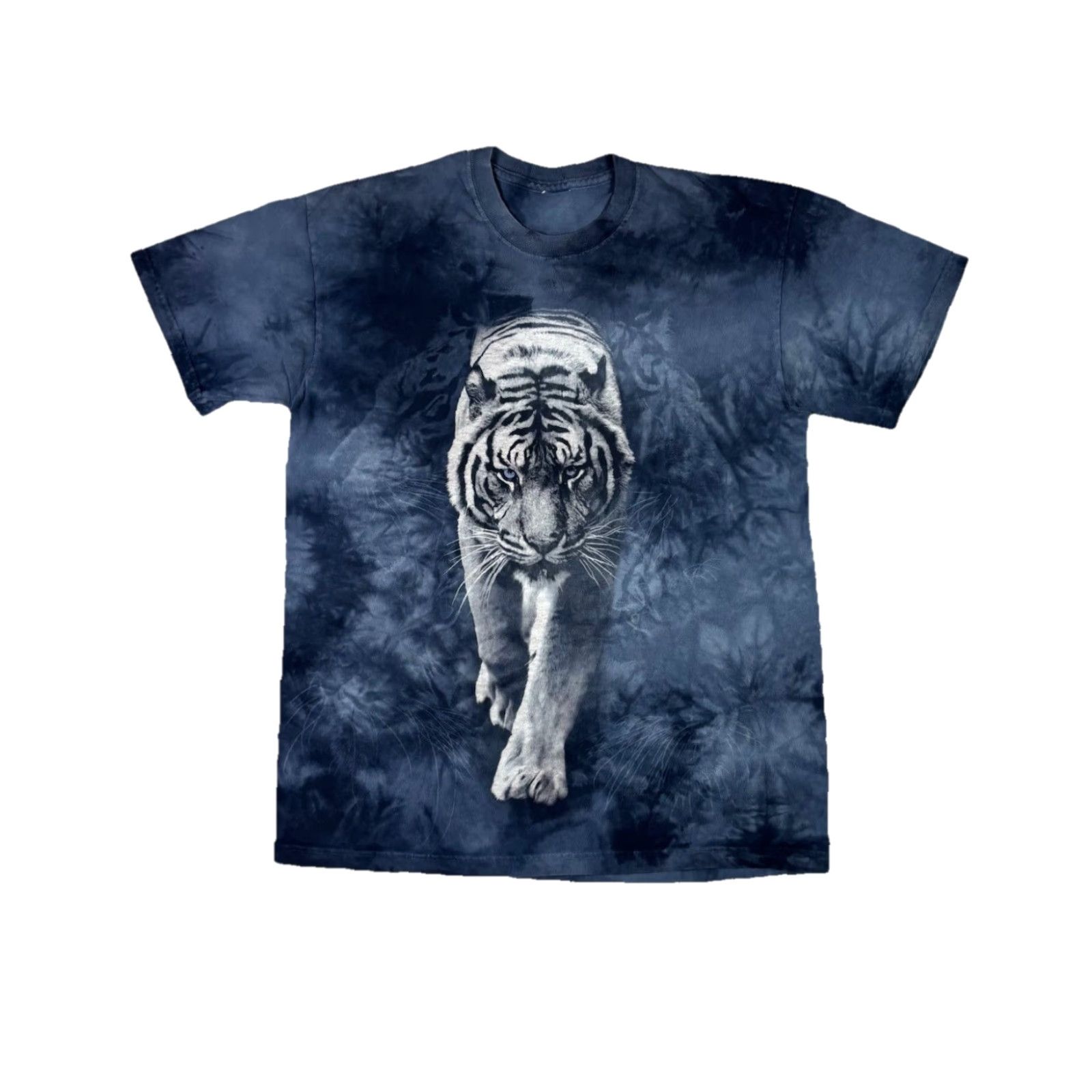 The Mountain VINTAGE The Mountain T Shirt Tiger Blue Tie Dye Wildlife Animal Shirt Adult M Blue Graphic Print Crew Neck Short Sleeve Men Size US M / EU 48-50 / 2 - 2 Thumbnail