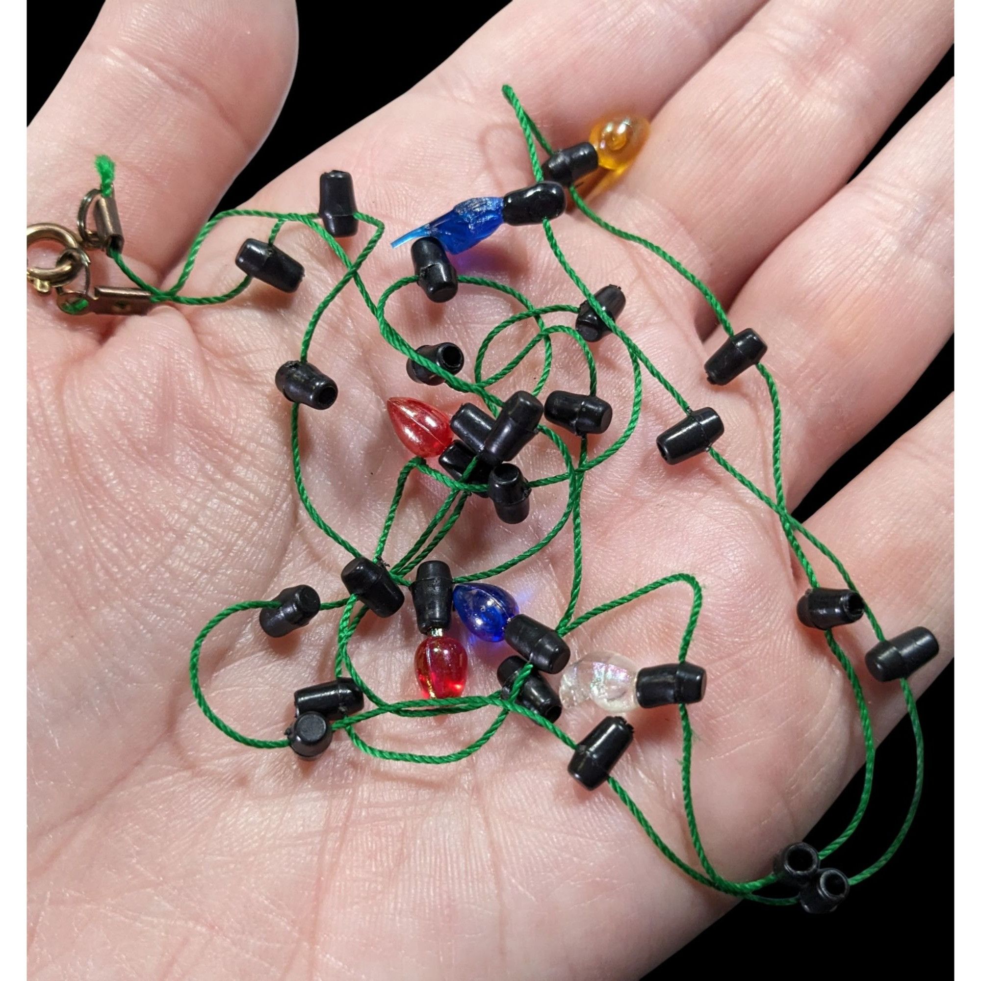 Other Christmas Light Bulb Necklace With Green Cord Size ONE SIZE - 2 Thumbnail