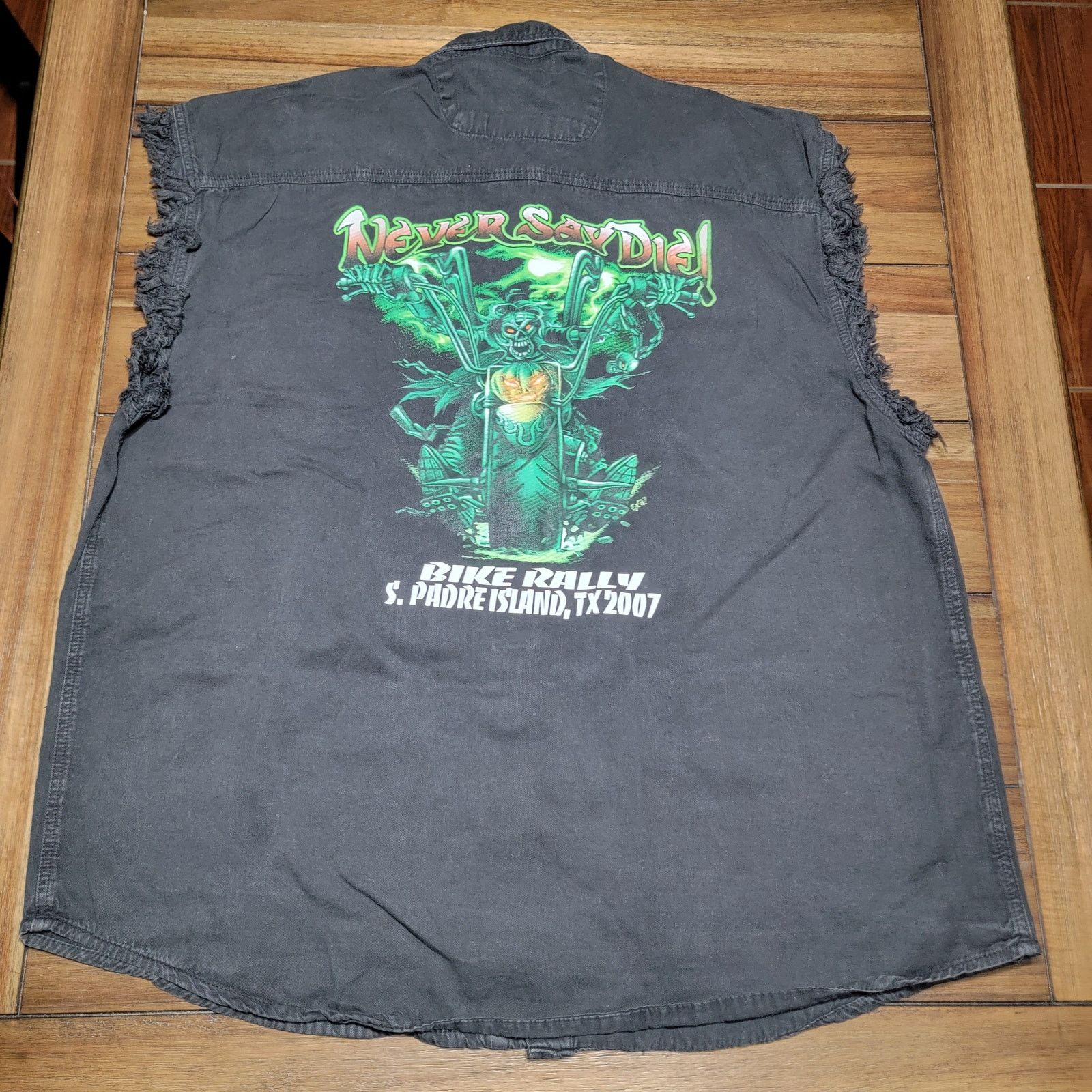 Other Cotton Heritage Denim Top "Tx Biker Rally 2007" - XL Size US XL / EU 56 / 4 - 1 Thumbnail