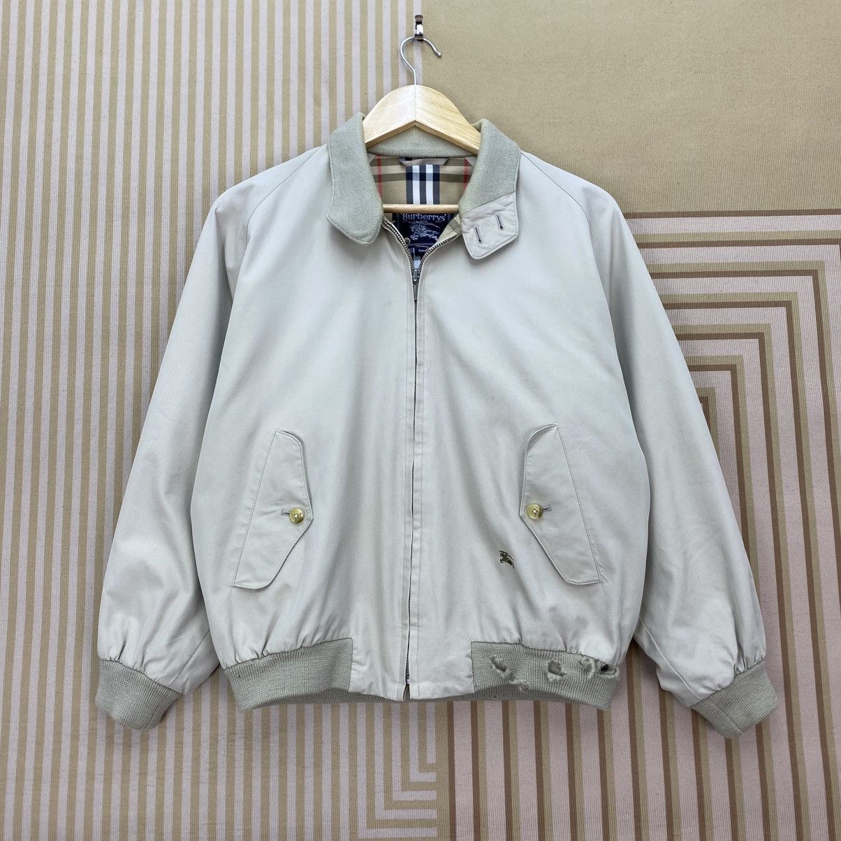 Burberry 🌺Vintage Burberrys 90s Bomber Nova Check Jacket Size US S / EU 44-46 / 1 - 1 Thumbnail