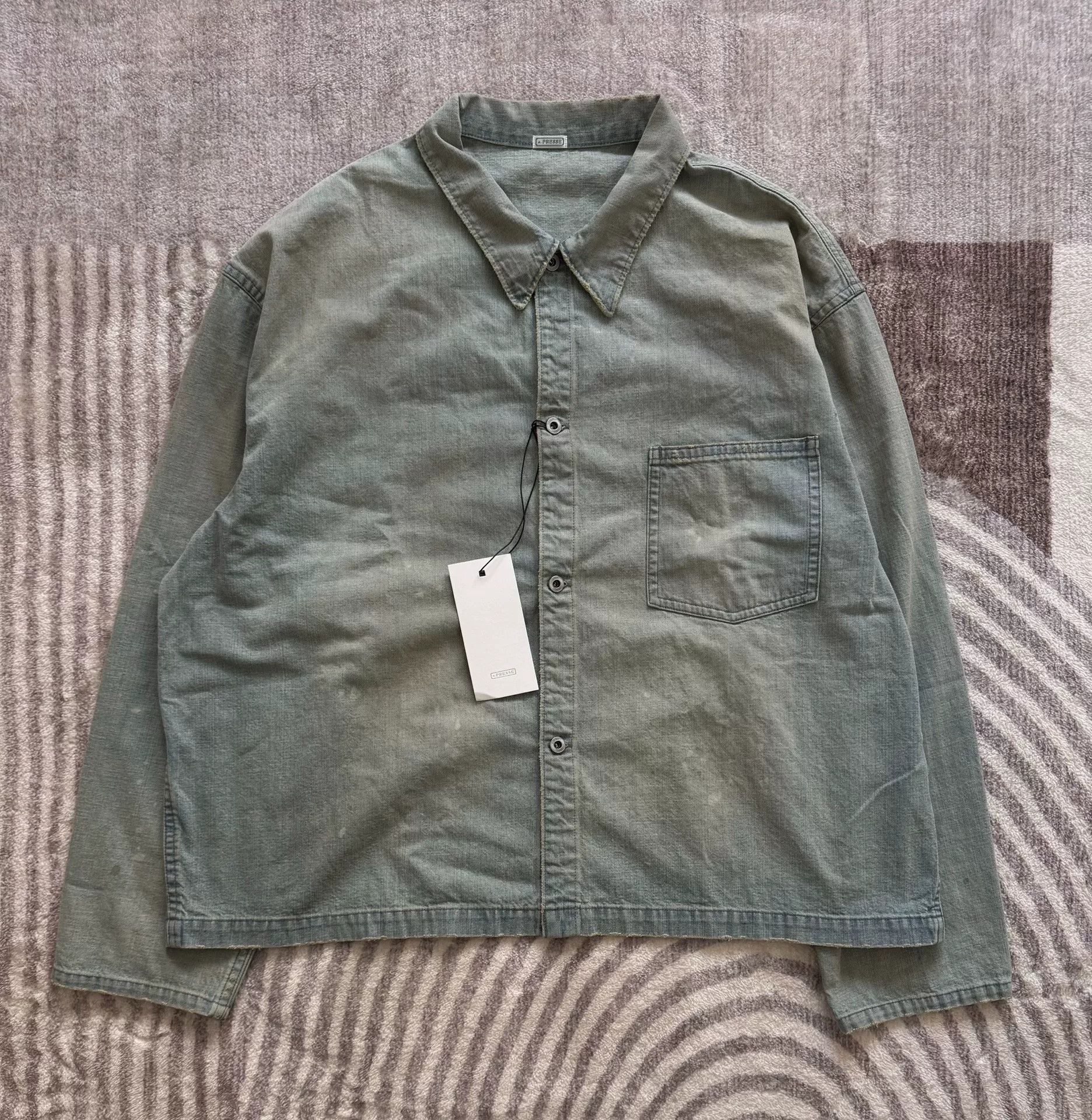 A.PRESSE A.PRESSE 25AW US Navy Denim Jacket Size US XXL / EU 58 / 5 - 1 Thumbnail
