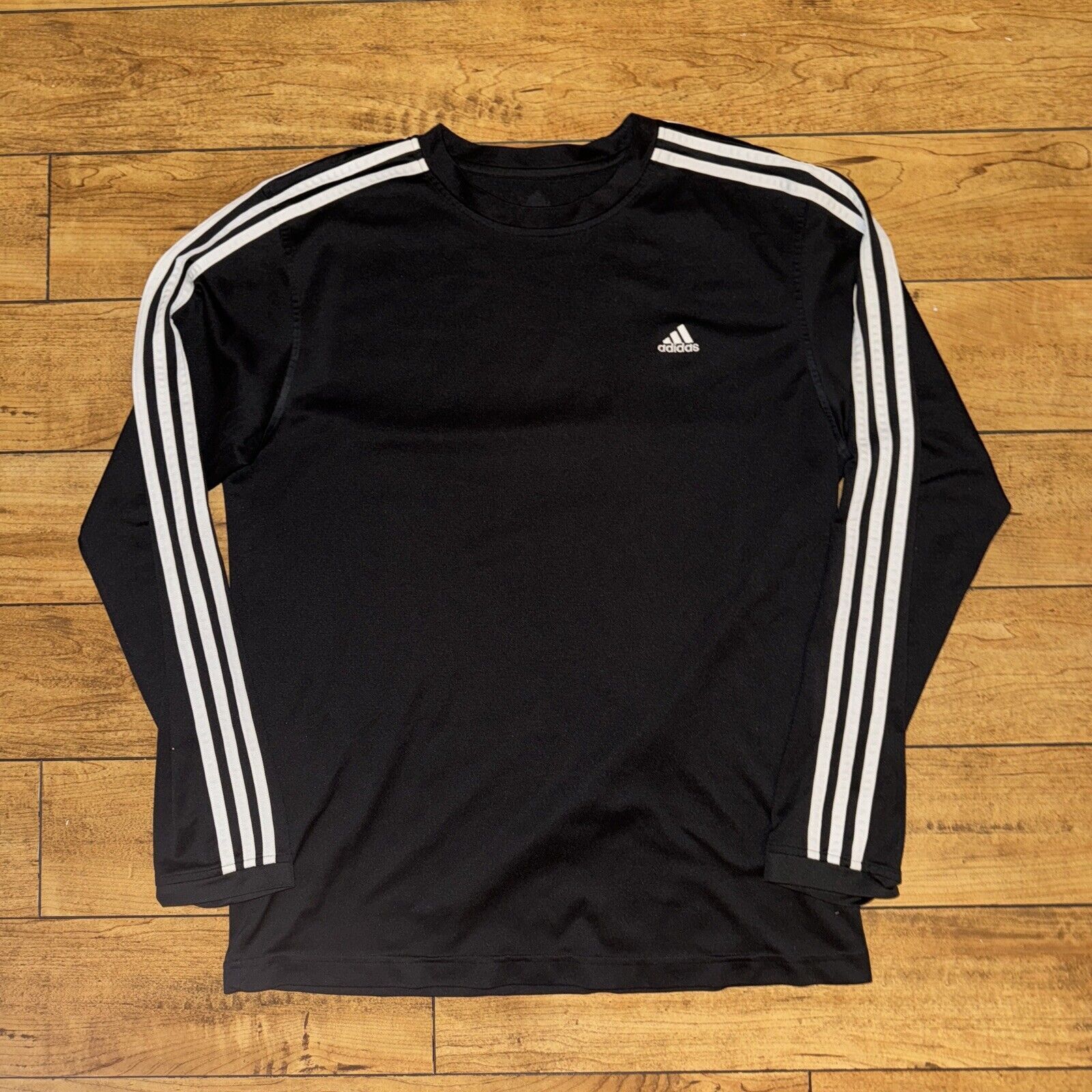 Adidas Adidas Long Sleeve Shirt Black Large 20x27 Size US L / EU 52-54 / 3 - 1 Thumbnail