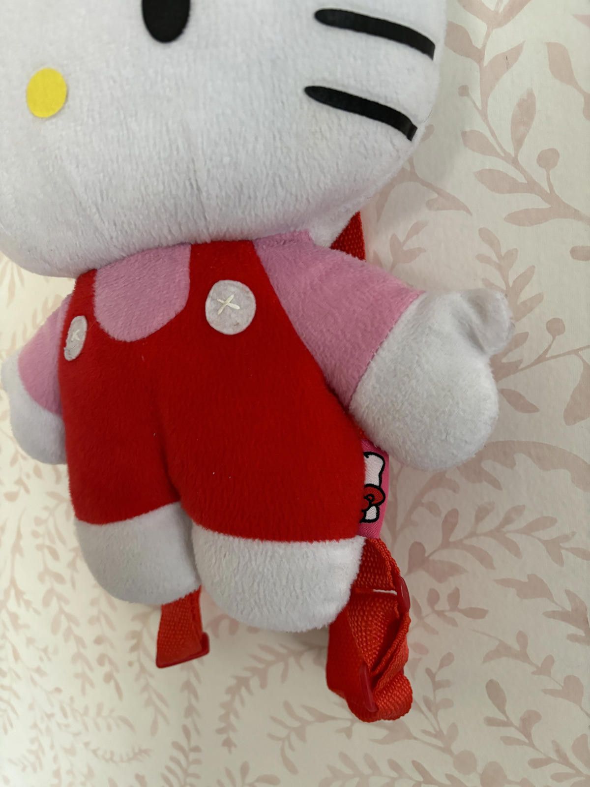 Designer Vintage Hello Kitty Plush Backpack - Cute Red/Pink Design Size ONE SIZE - 2 Thumbnail