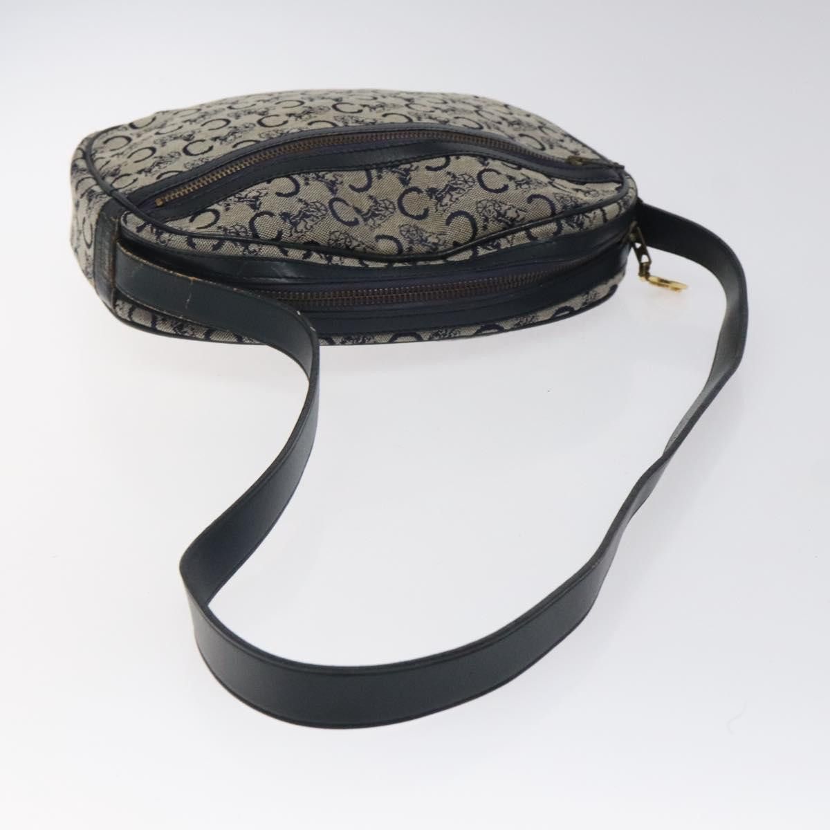 Celine CELINE C Sulky Shoulder Bag Canvas Navy Gold Size ONE SIZE - 7 Thumbnail