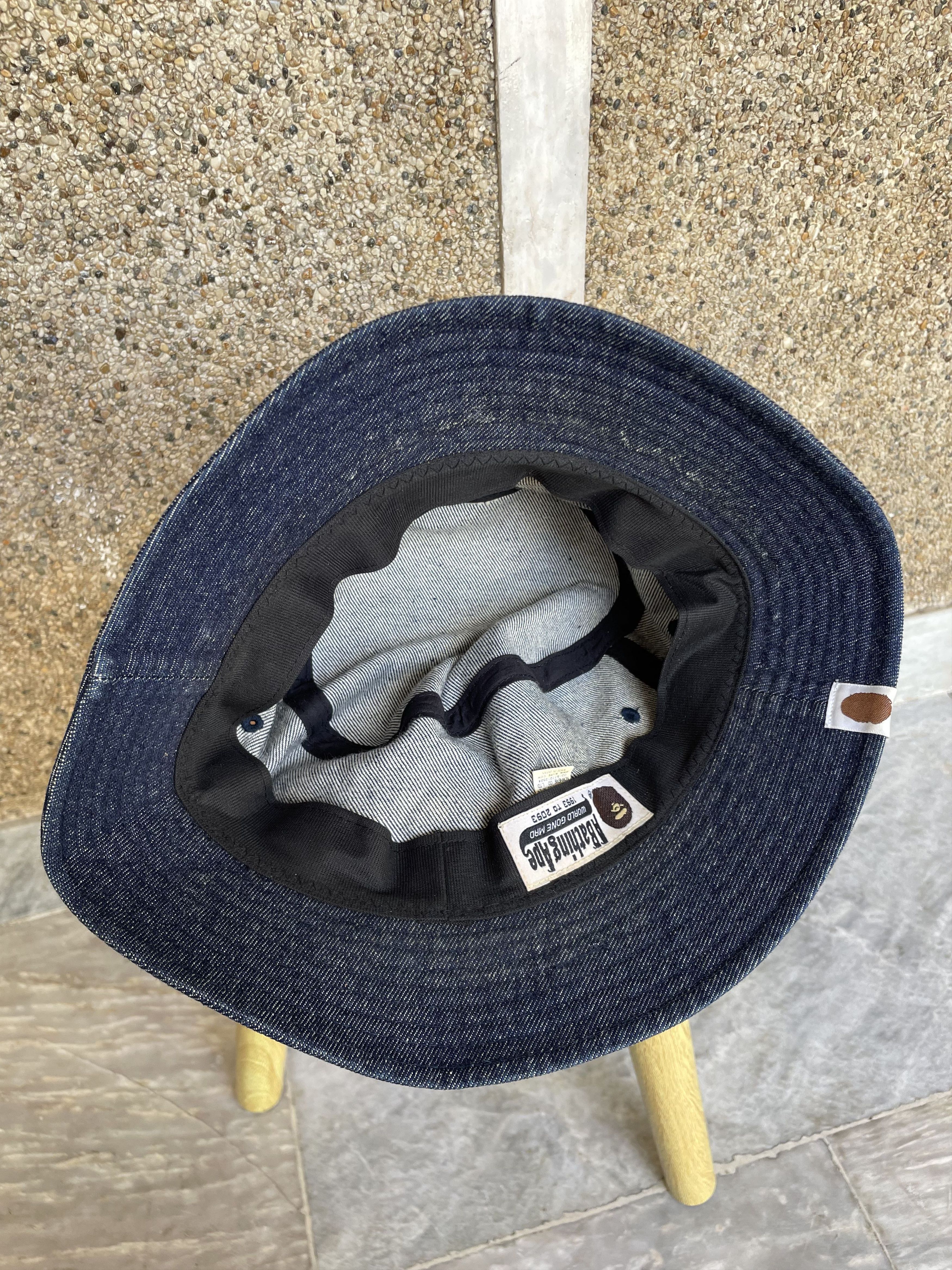 Bape Indigo Tiger Shark Bucket Hat Size ONE SIZE - 8 Thumbnail