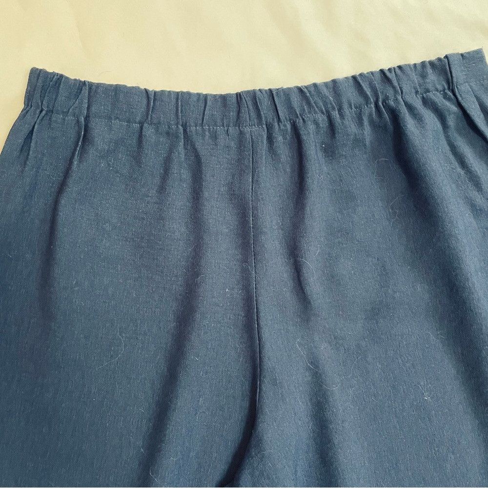 Other Eva Tralala Viscose Blue Crop Pants Made in France Size L Size 34" / US 12 / IT 48 - 8 Thumbnail