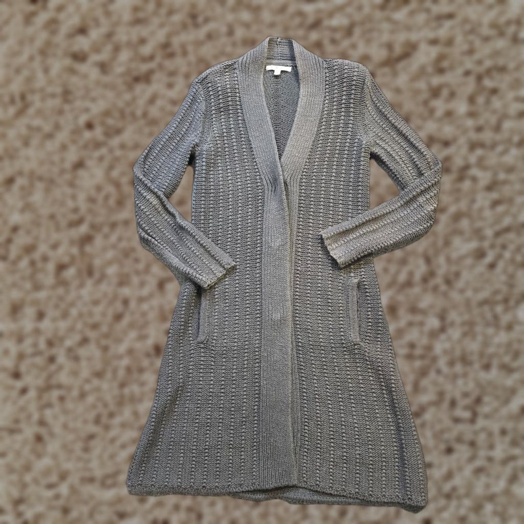 Vintage Cabi Cardigan Womens Small Gray Long Sleeve Sweater Duster Casual Flowy Y2K Size S / US 4 / IT 40 - 1 Thumbnail