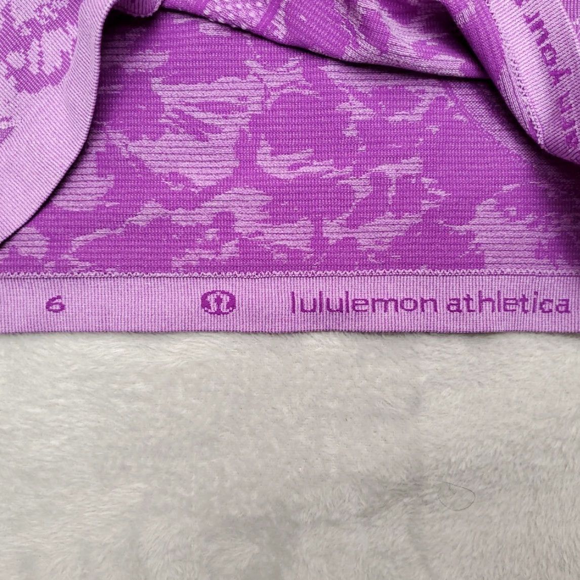 Lululemon Lululemon Athletica Tank Top Women 6 Purple Racerback T-Back Performance Stretch Shirt Sleeveless Athletic Knit Casual Gift Women Size M / US 6-8 / IT 42-44 - 2 Thumbnail