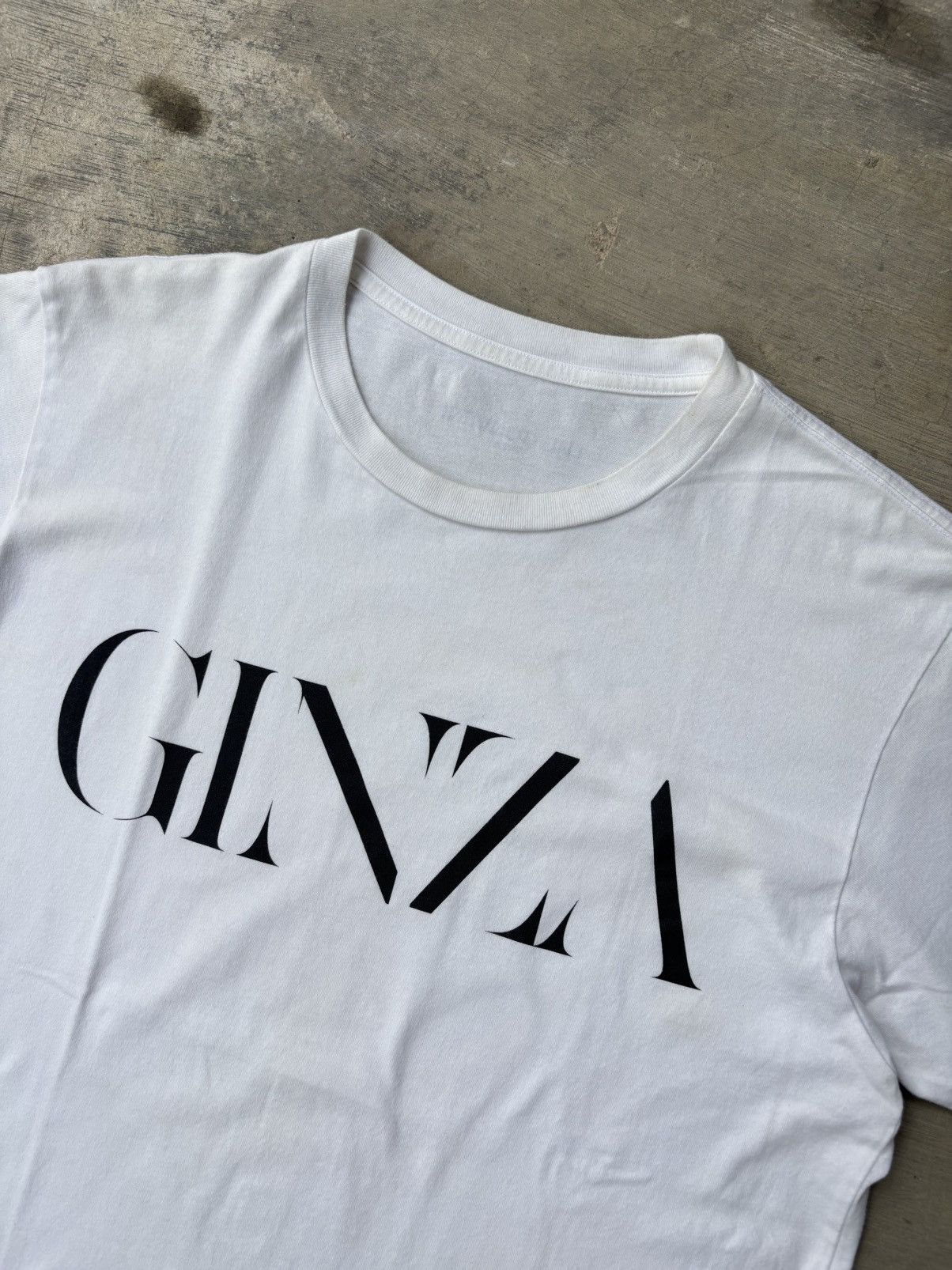 THE CONVENI The Conveni “GINZA” Print White T-shirt Size US L / EU 52-54 / 3 - 2 Thumbnail