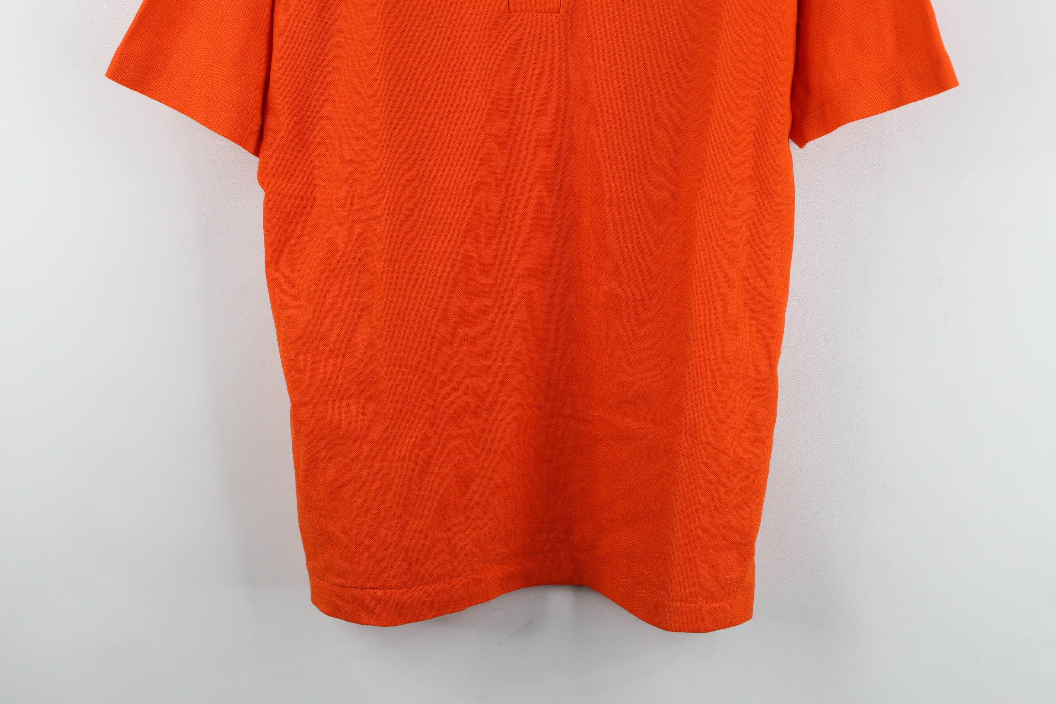 Vintage Vintage 70s Streetwear Blank Knit Golf Polo Shirt Orange USA Size US M / EU 48-50 / 2 - 3 Thumbnail