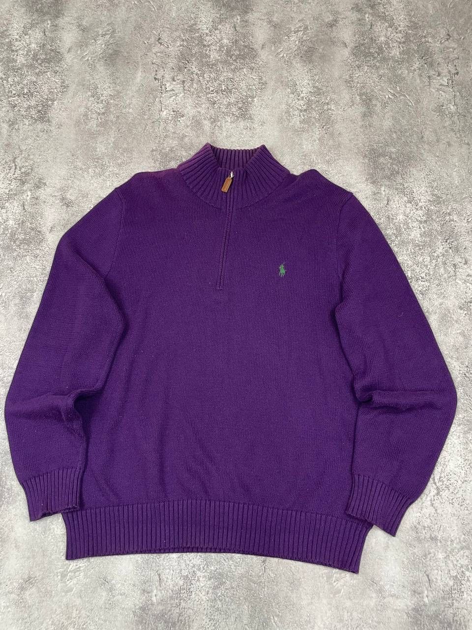 Polo Ralph Lauren Polo Ralph Lauren Men Vintage Knit Sweater Purple Size US L / EU 52-54 / 3 - 1 Thumbnail