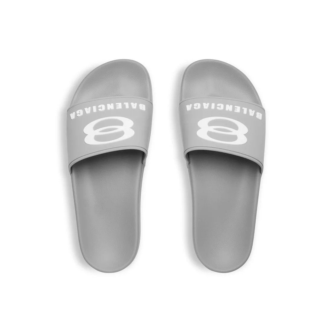 Balenciaga o1tr1nto0526 Pool Slide Sandals in Grey Size US 8 / EU 41 - 6 Thumbnail