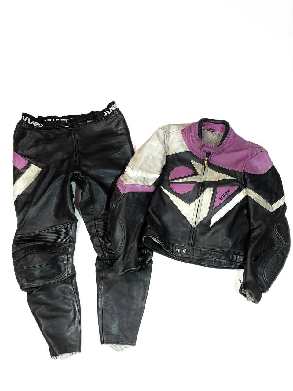 Uvex Vintage 80s Leather Overall Racing Moto