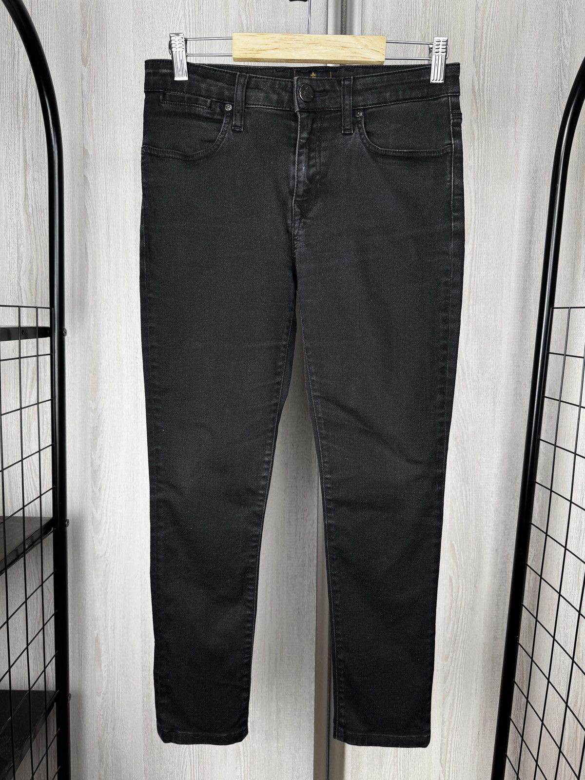 Vivienne Westwood Vivienne Westwood Anglomania Black grey big logo jeans sz 27 Size 27" / US 4 / IT 40 - 2 Thumbnail