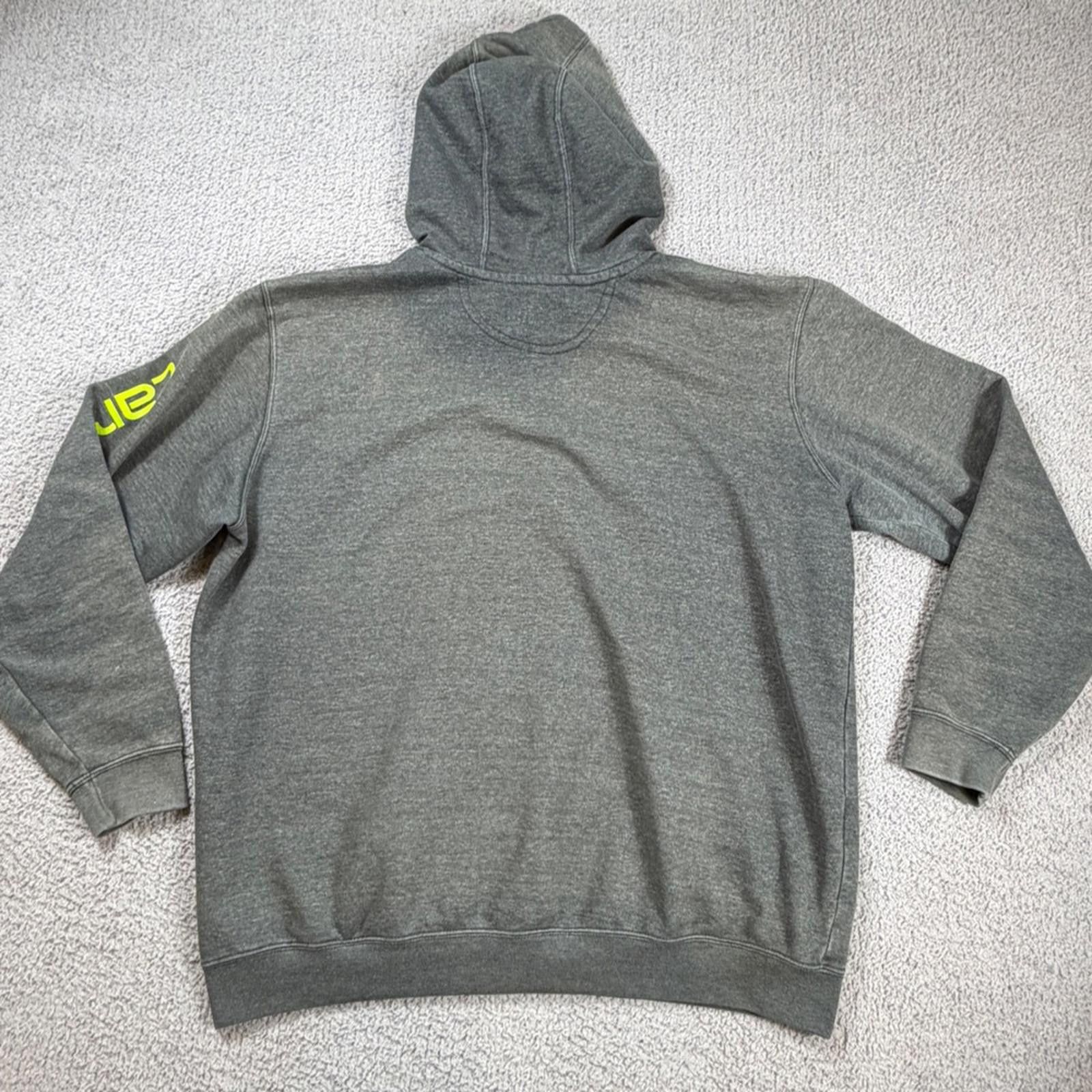 Carhartt Carhartt Mens Original Fit Hoodie Gray Neon Sleeve Logo XL Size US XL / EU 56 / 4 - 2 Thumbnail
