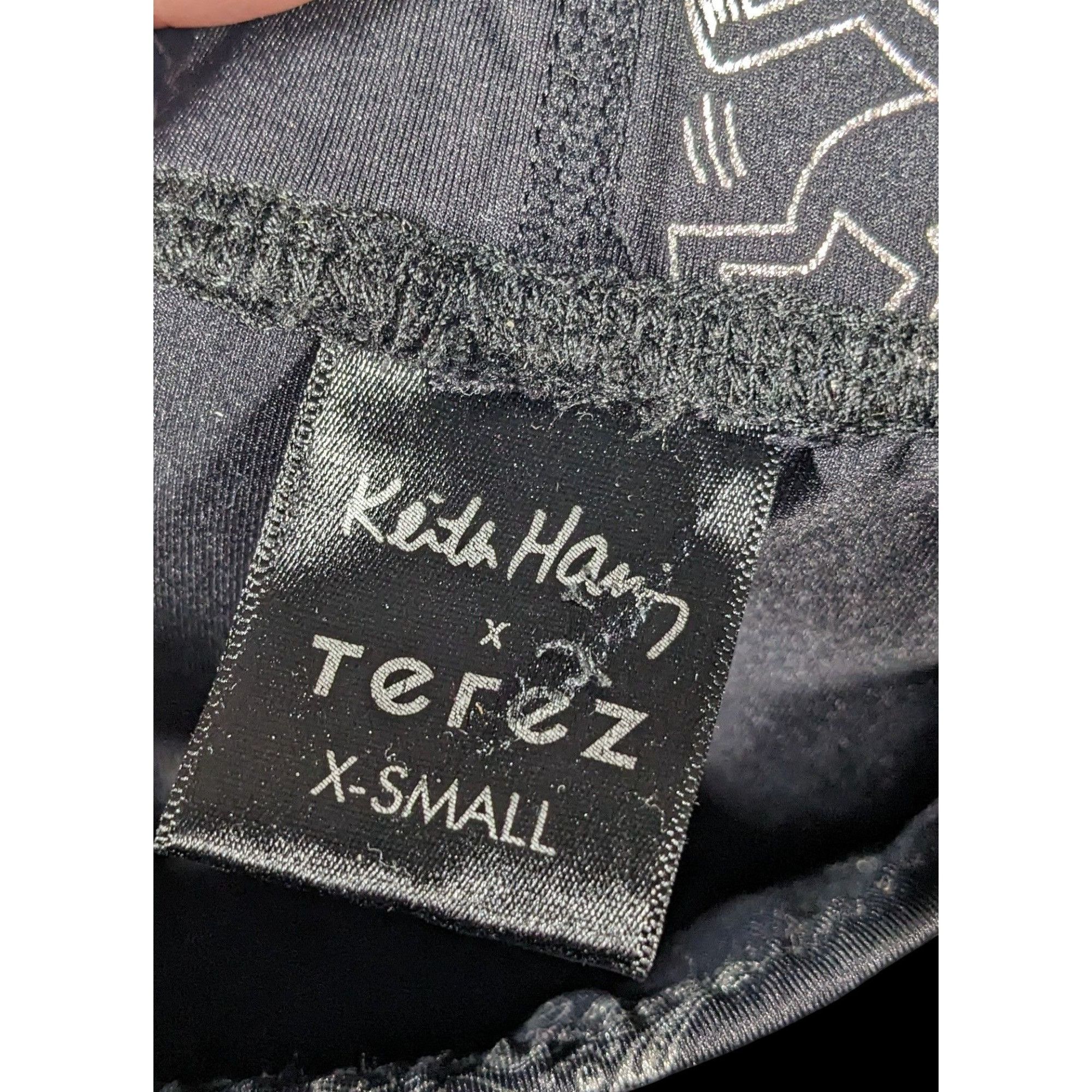 Keith Haring × Terez Terez x Keith Haring Black And Silver Robot Leggings Size XS Size 24" / US 00 / IT 34 - 5 Thumbnail