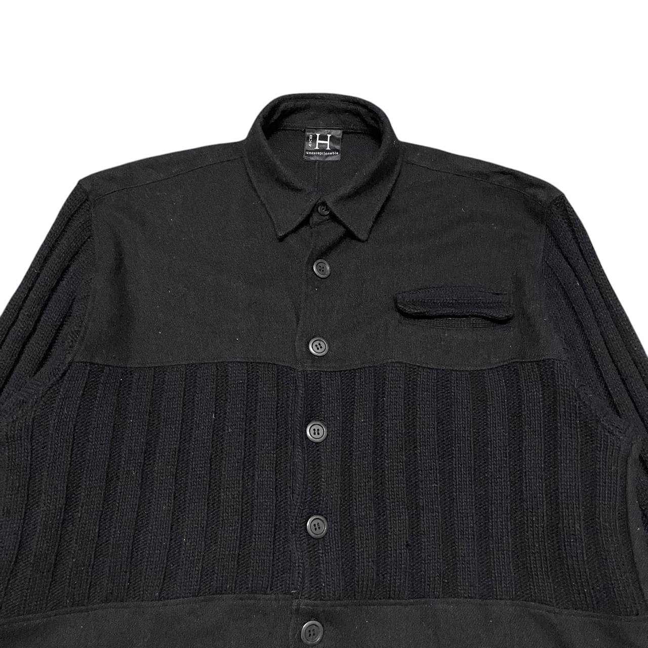 Japanese Brand Vintage Aeichi Unexceptionable Wool Knit Button up Size US L / EU 52-54 / 3 - 2 Thumbnail