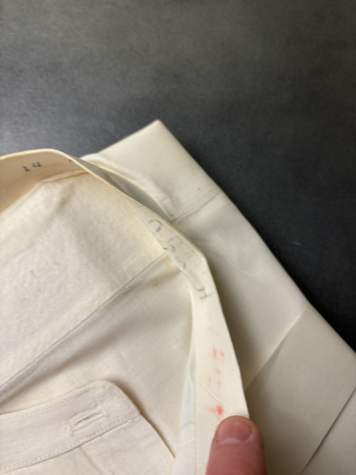 Arrow × Van Heusen × Vintage 1940s Dress Shirt Vintage Sanforized Detachable Mandarin Size US S / EU 44-46 / 1 - 4 Thumbnail