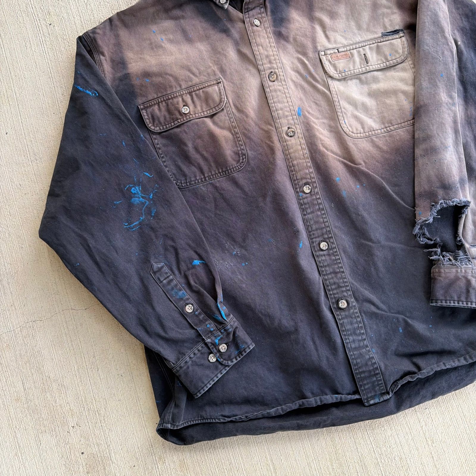 Carhartt × Vintage Carhartt button up faded black work wear shirt Size US XXL / EU 58 / 5 - 2 Thumbnail