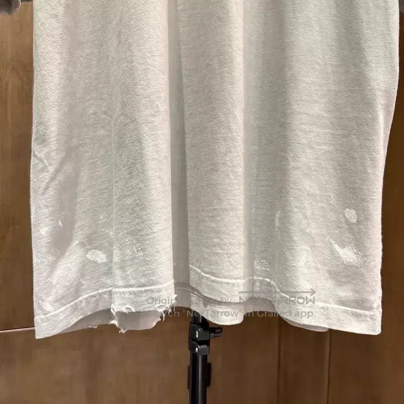 Balenciaga Balenciaga Gray Flame Spray Painted Distressed Short Sleev Size US S / EU 44-46 / 1 - 5 Thumbnail