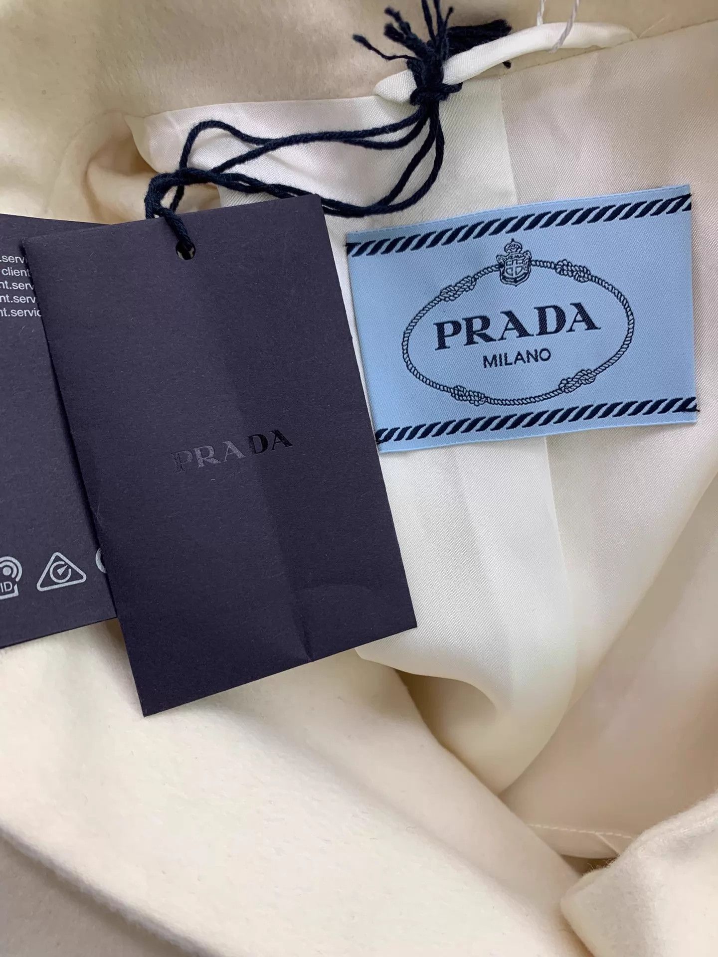 Prada PRADA Cream Cashmere Overcoat Size 38 Size XS / US 0-2 / IT 36-38 - 4 Thumbnail