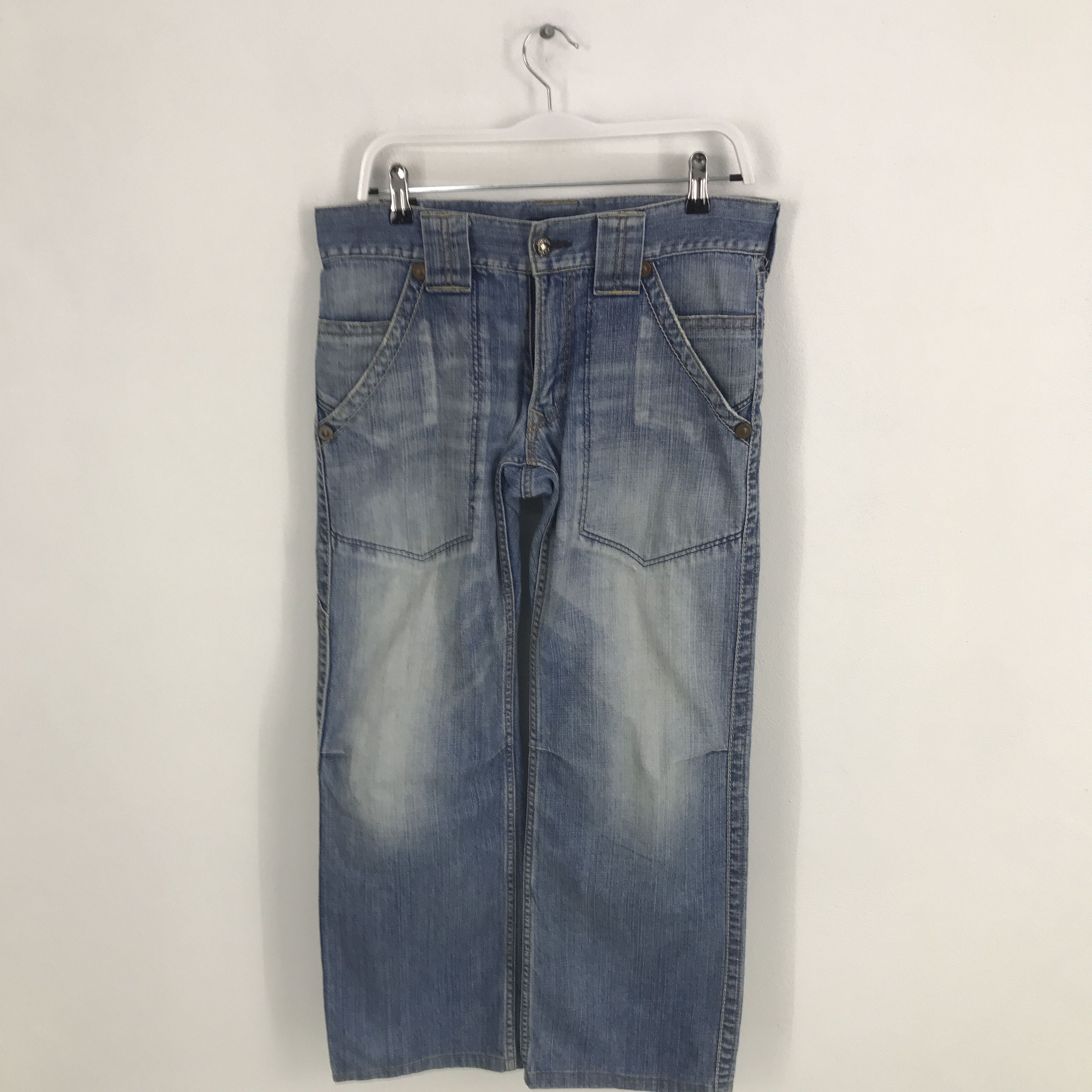 Japanese Brand Rare Flare Blue Way union made Japan denim jeans pants Size US 32 / EU 48 - 1 Thumbnail