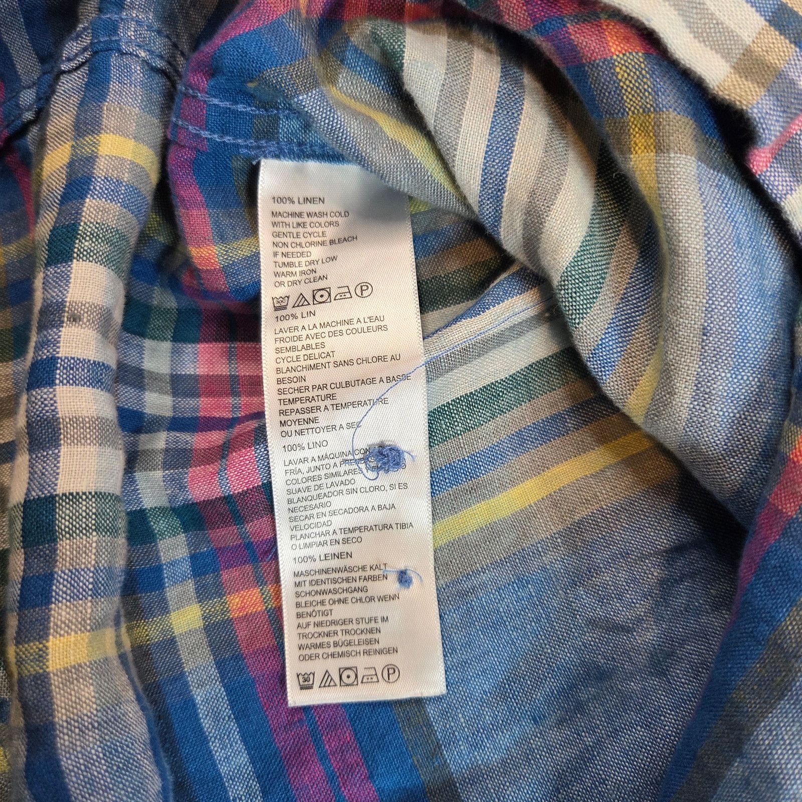 Tommy Bahama Tommy Bahama Linen Plaid Button Shirt XL Size US XL / EU 56 / 4 - 11 Thumbnail