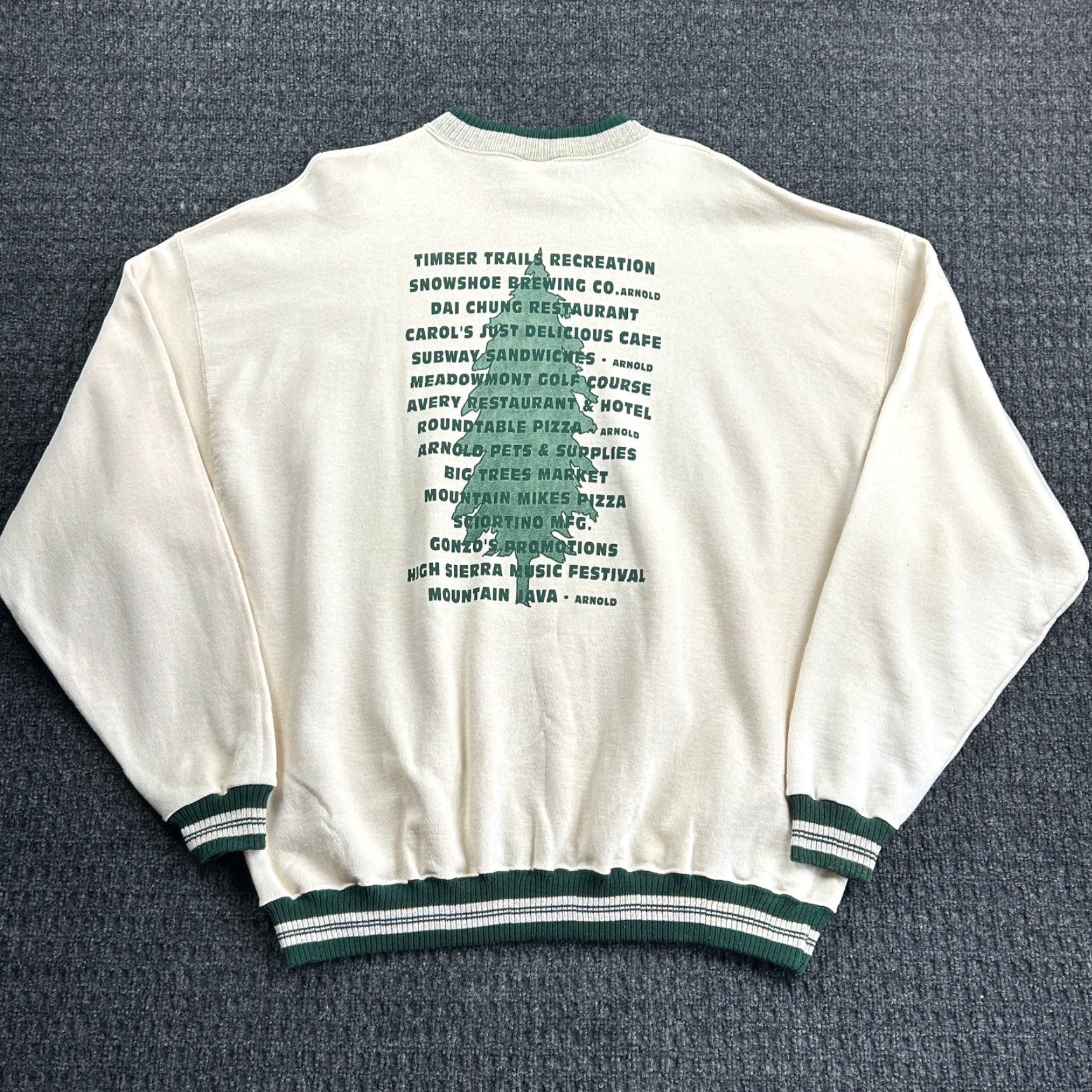 Tultex VINTAGE 90s Calaveras Timber Trails Poker Run Sweatshirt Avery XL USA Made 1998 Size US XL / EU 56 / 4 - 5 Thumbnail