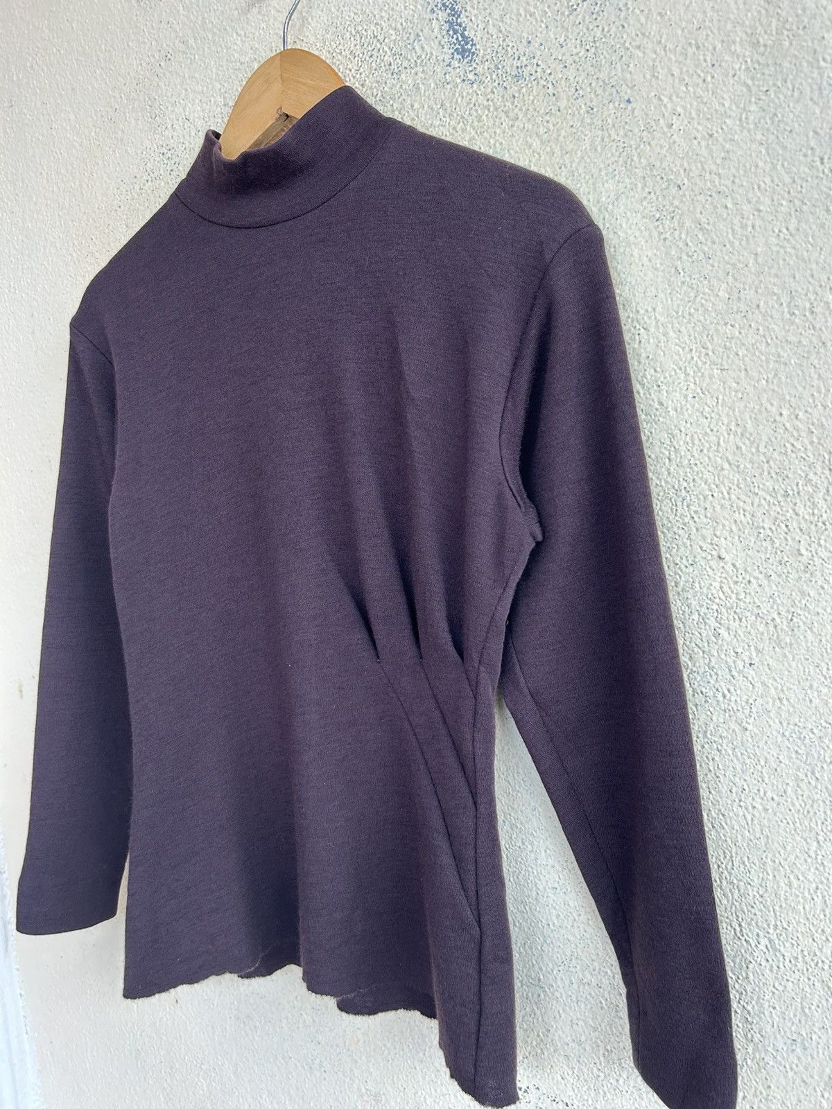 Yves Saint Laurent YSL Rive gouche High Neck Long Sleeves Tshirt Size XS / US 0-2 / IT 36-38 - 8 Thumbnail