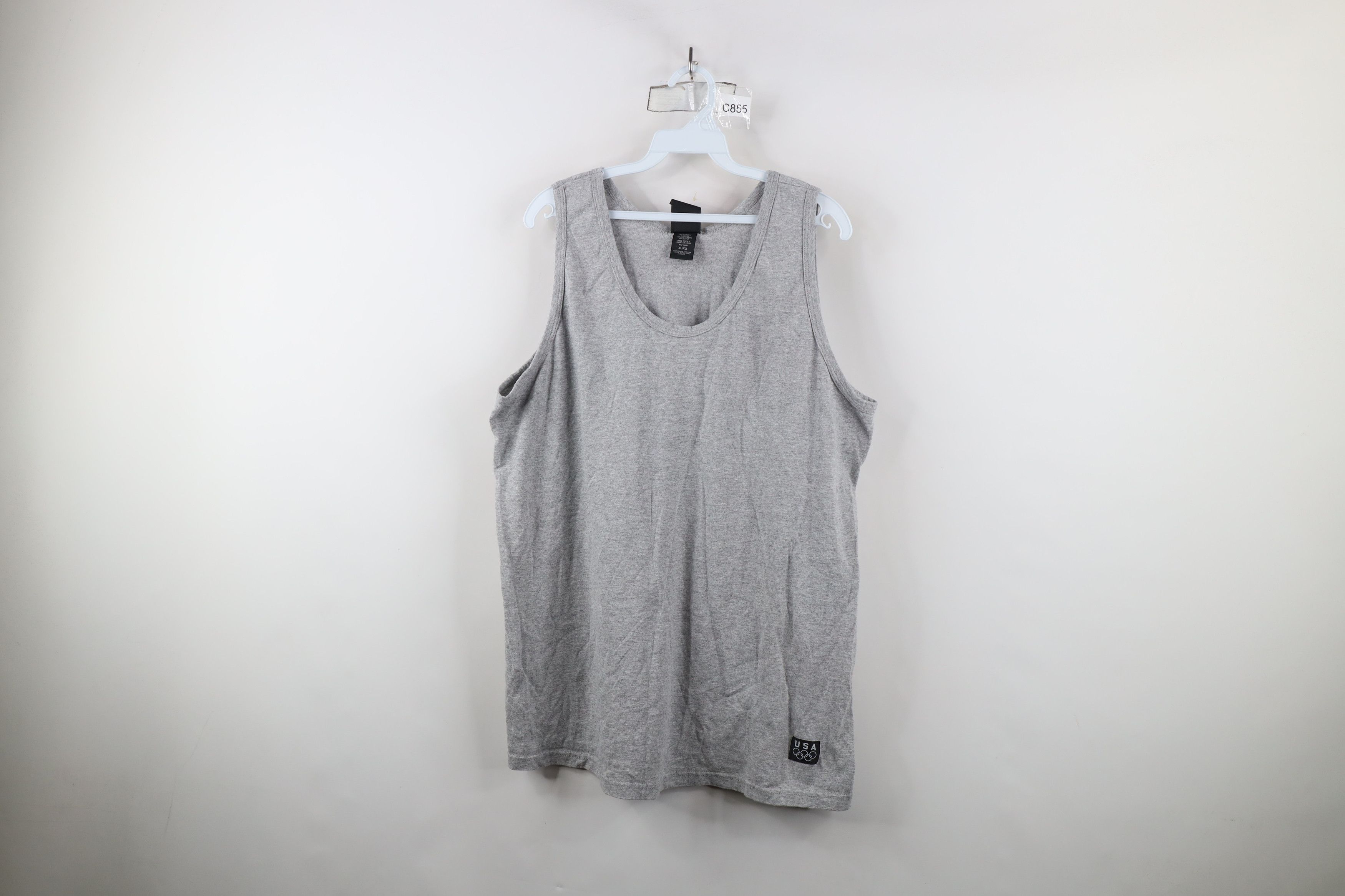 Vintage Vintage 90s USA Olympics Tank Top T-Shirt Heather Gray USA Size US XL / EU 56 / 4 - 1 Thumbnail