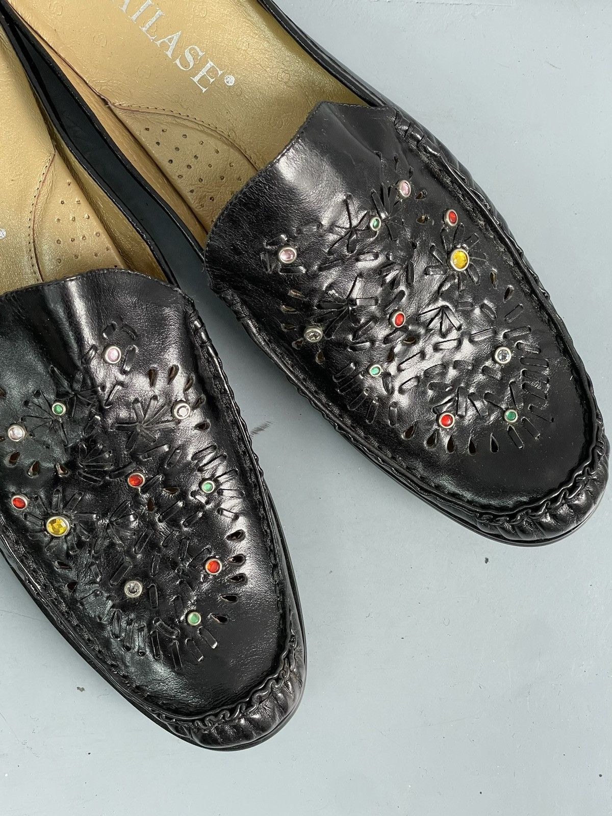 Hysteric Glamour Hystericglamour style loafers mules leather boots 90s Size US 6.5 / EU 39-40 - 3 Thumbnail