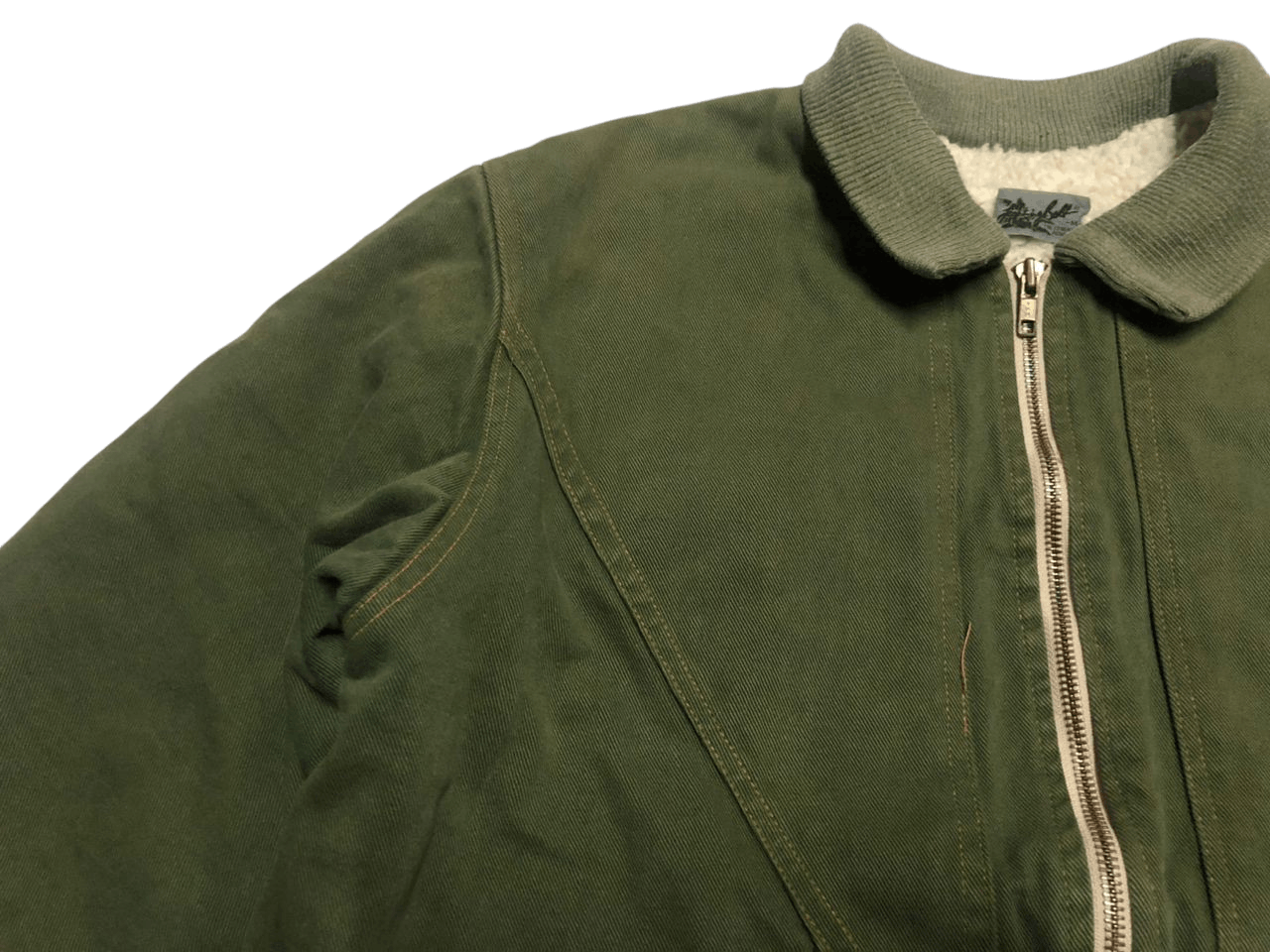 Lightning Bolt Vintage Lightning Bolt Denim Sherpa Zipper Jacket Faded Size US M / EU 48-50 / 2 - 5 Thumbnail